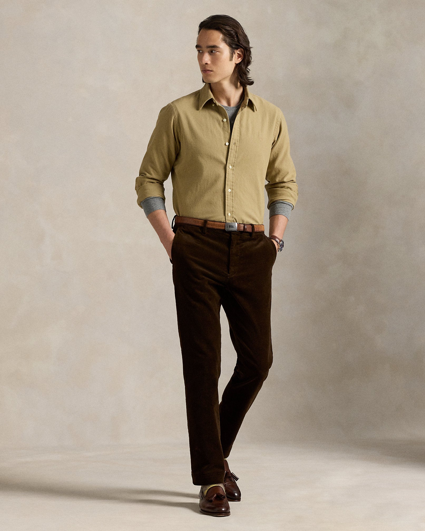 Ralph Lauren Classic Fit Brushed Flannel Shirt