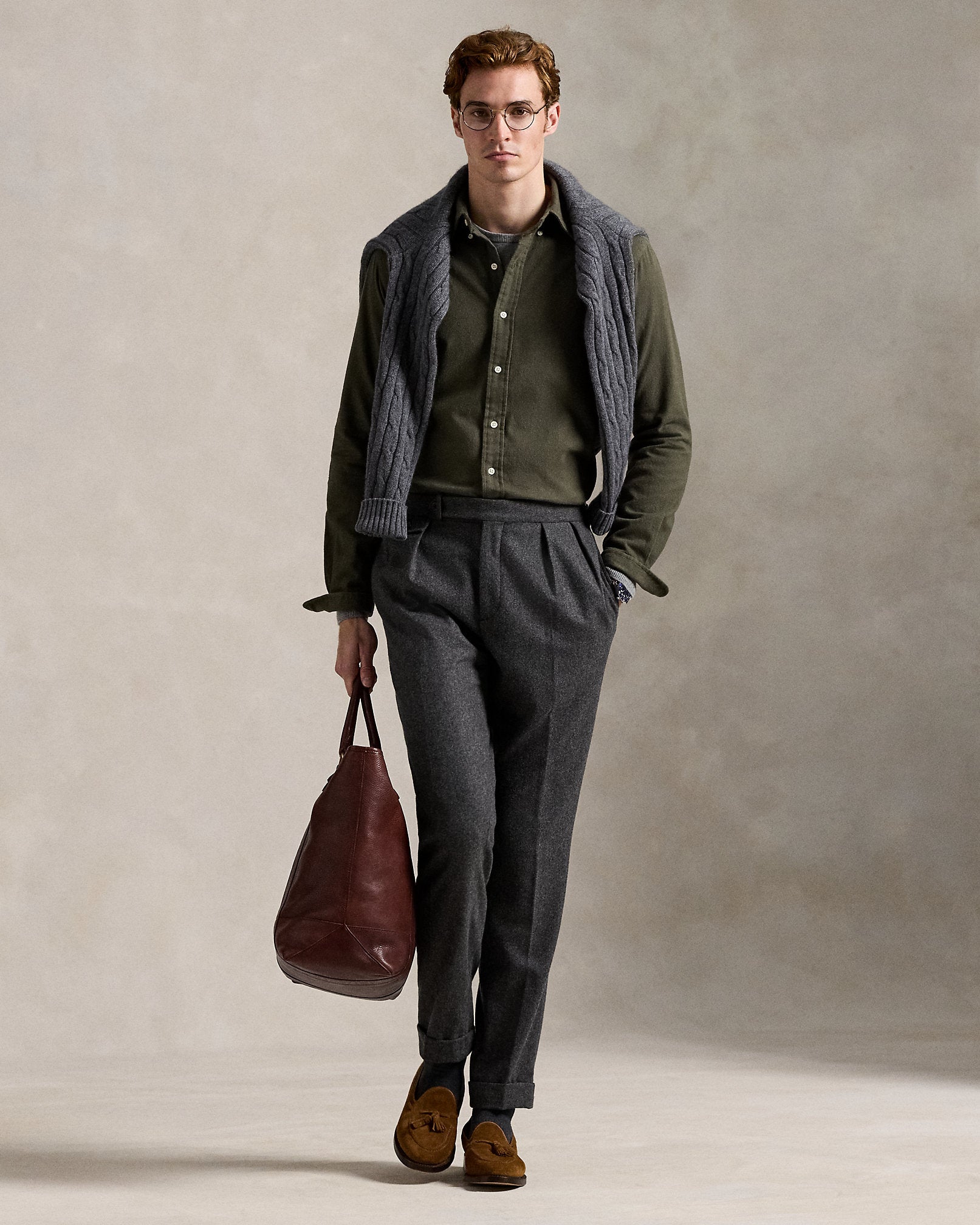 Ralph Lauren Classic Fit Brushed Flannel Shirt