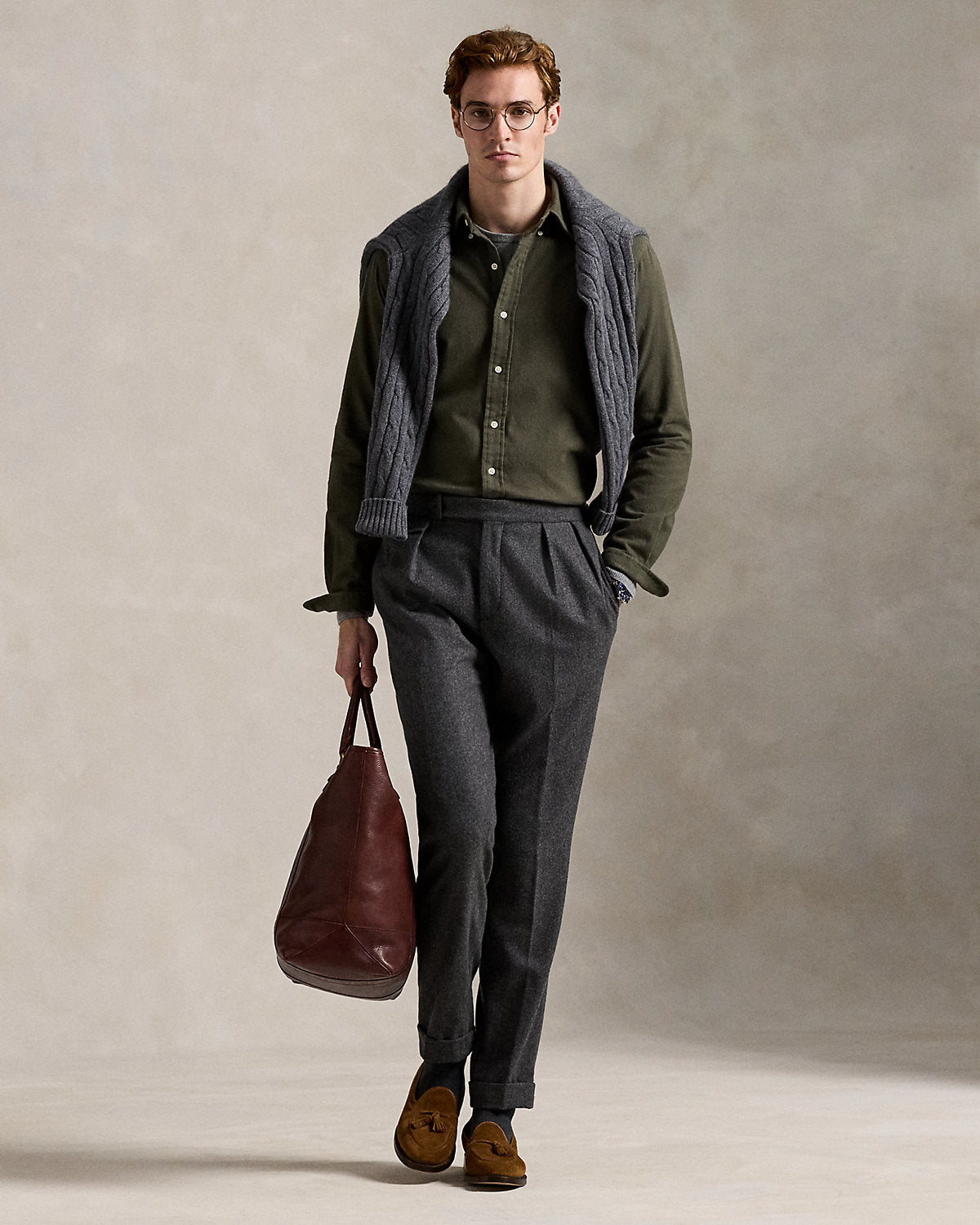 Ralph Lauren Classic Fit Brushed Flannel Shirt
