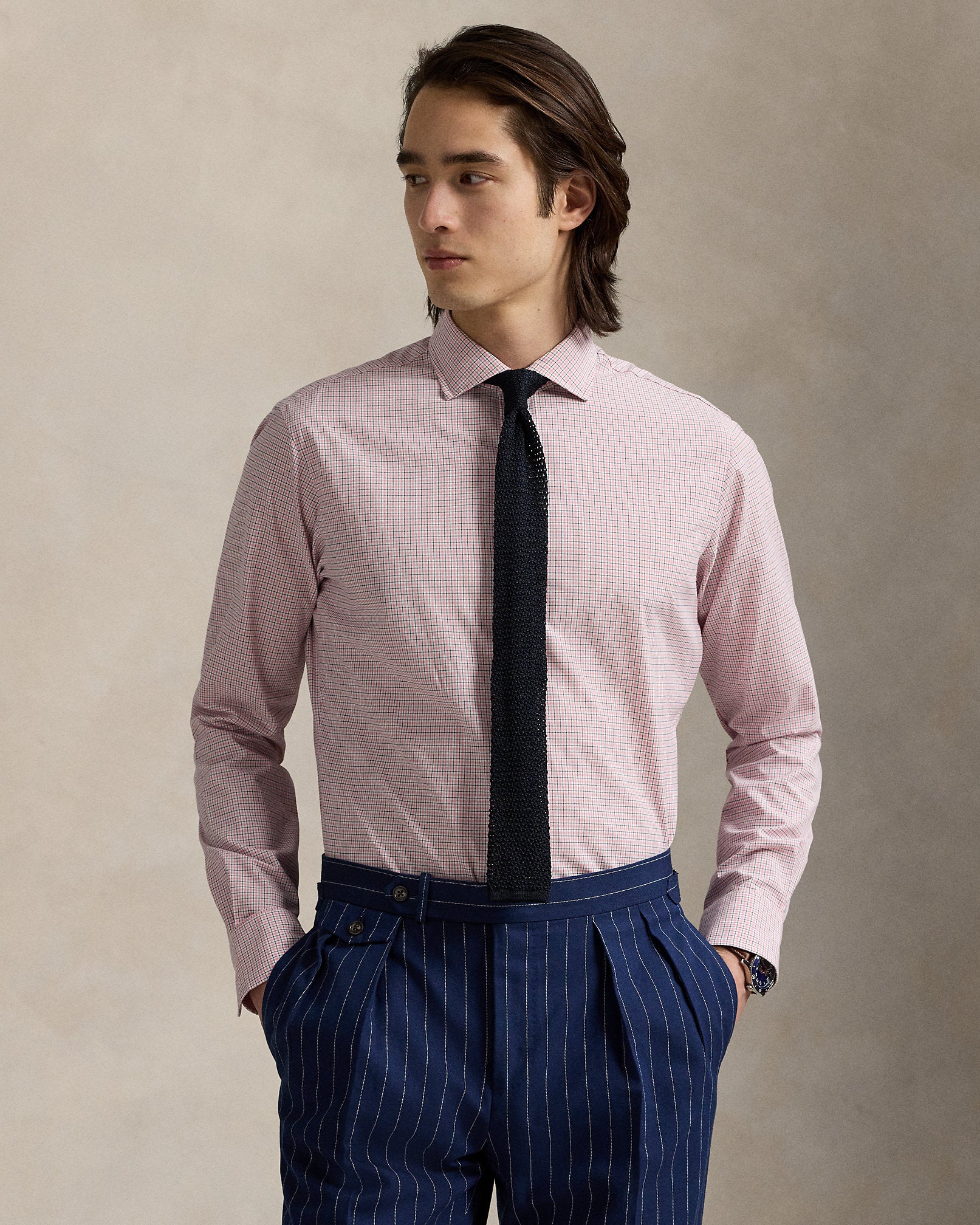 Ralph Lauren Classic Fit Glen Plaid Poplin Shirt