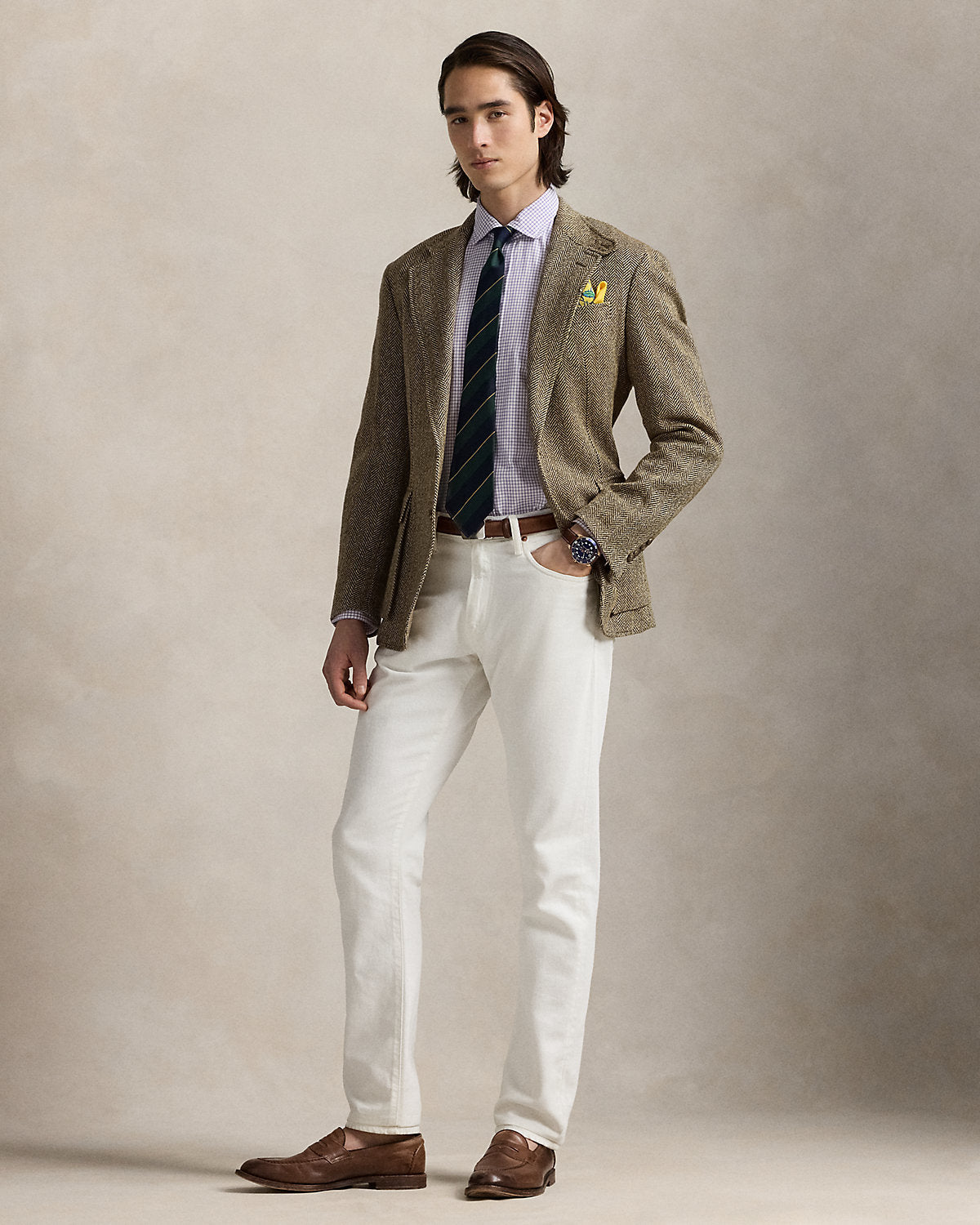 Ralph Lauren Classic Fit Glen Plaid Poplin Shirt