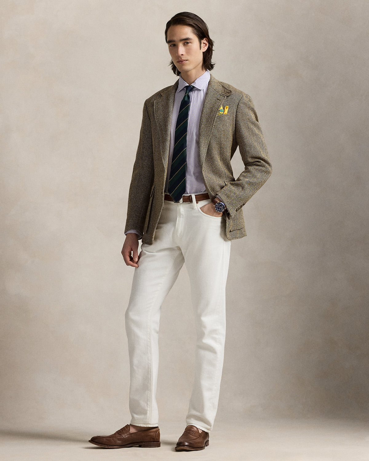 Ralph Lauren Classic Fit Glen Plaid Poplin Shirt