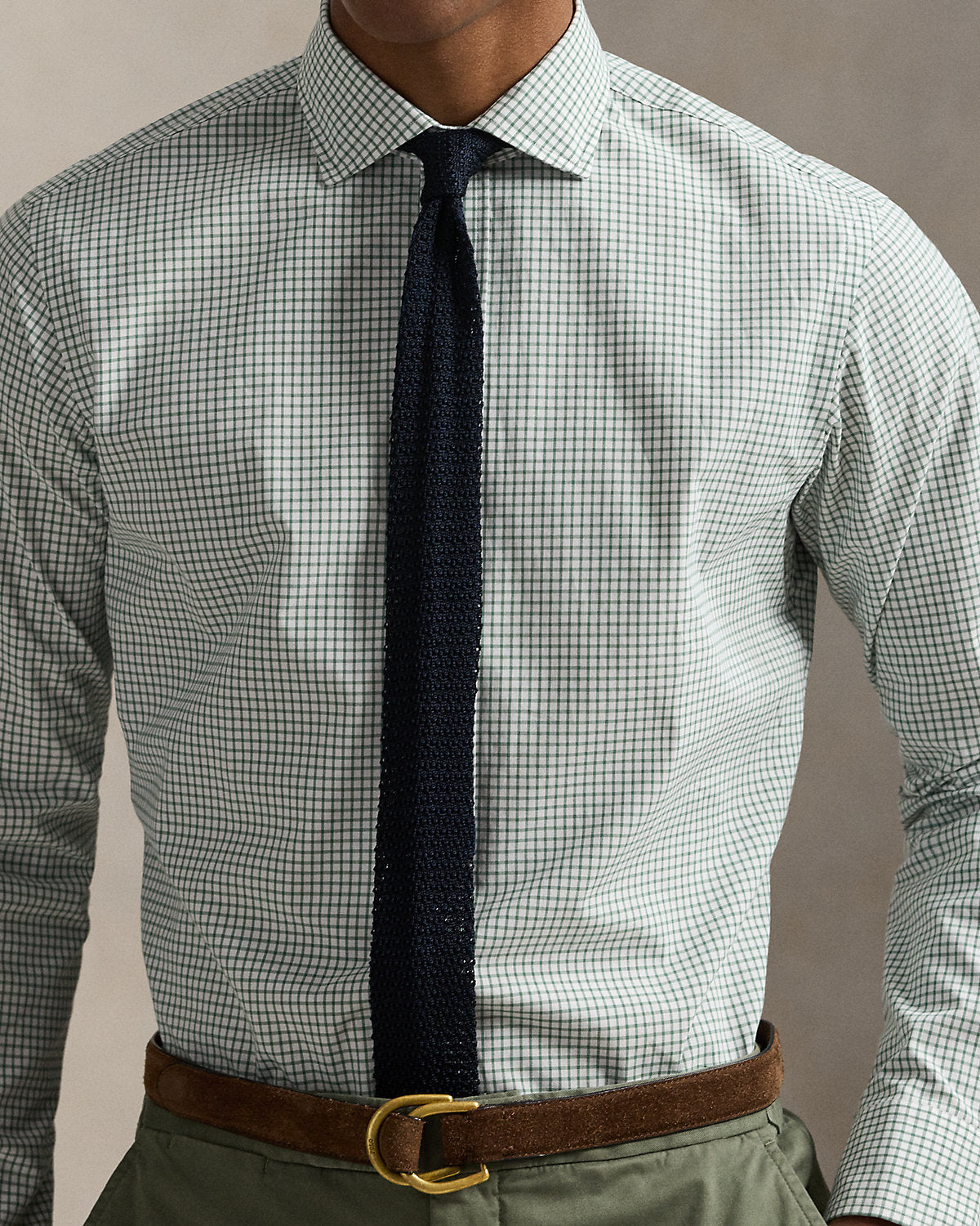 Ralph Lauren Classic Fit Glen Plaid Poplin Shirt