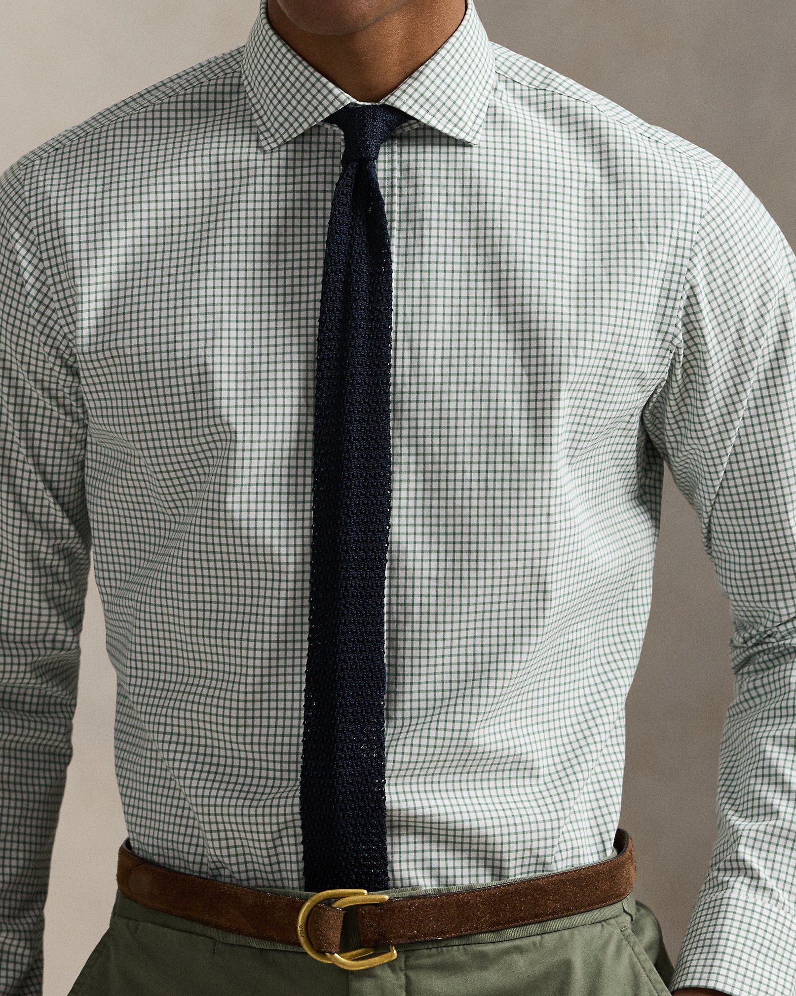 Ralph Lauren Classic Fit Glen Plaid Poplin Shirt