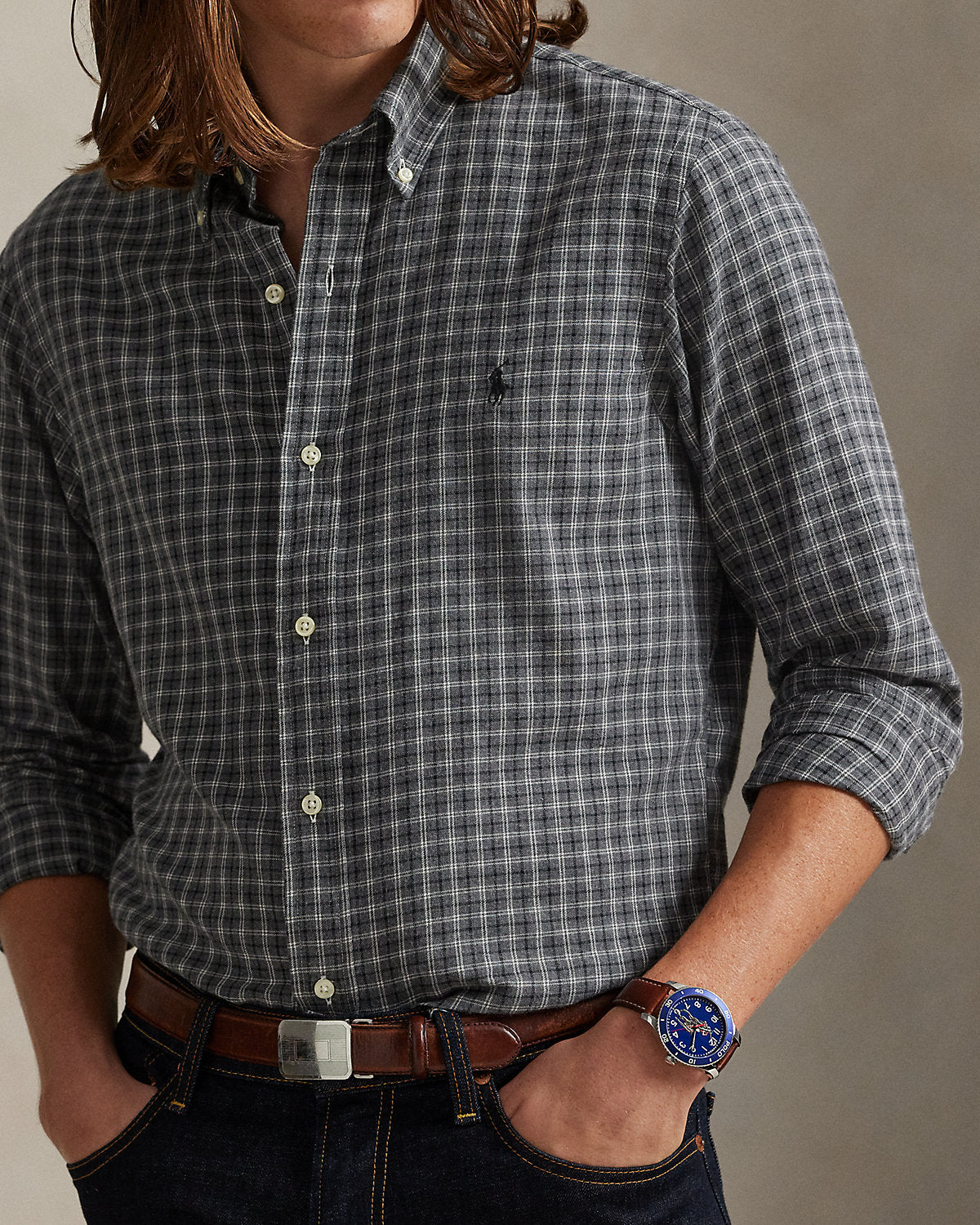 Ralph Lauren Classic Fit Plaid Twill Shirt