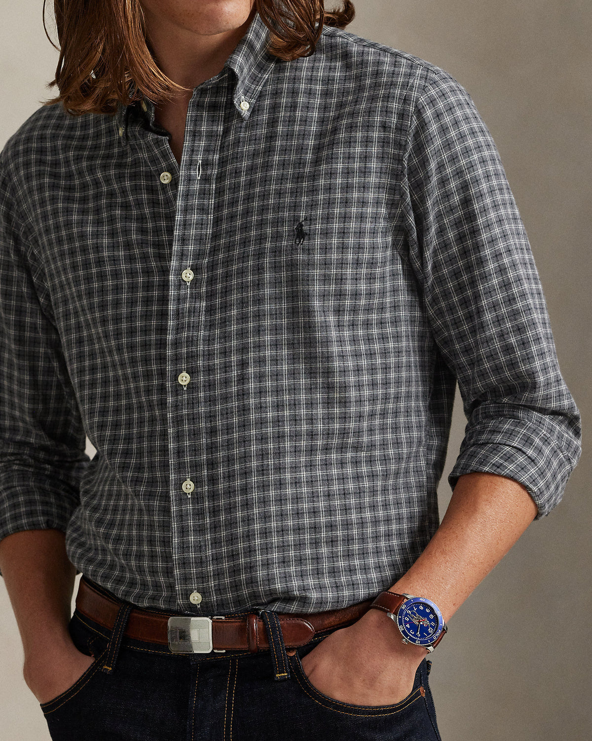 Ralph Lauren Classic Fit Plaid Twill Shirt
