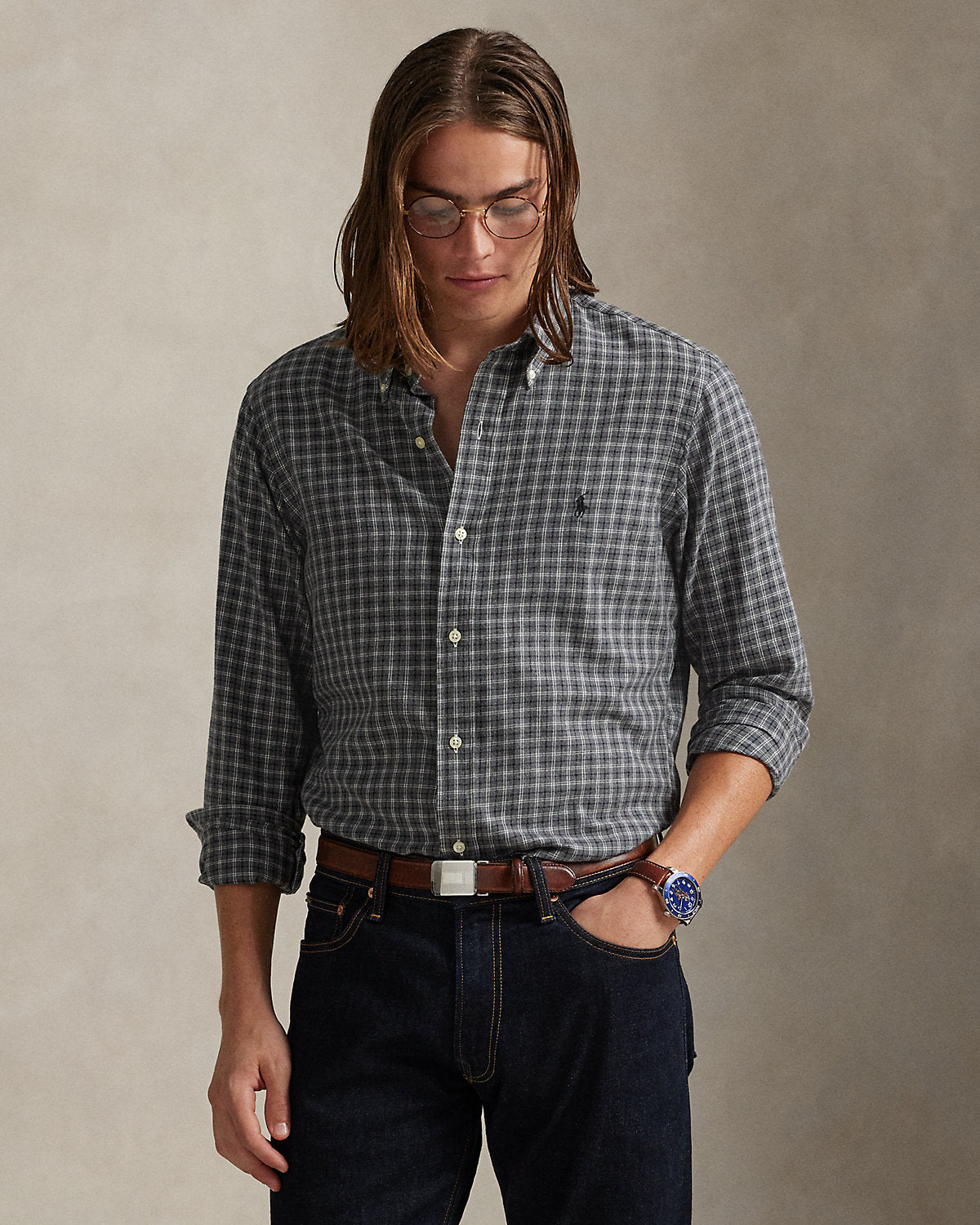 Ralph Lauren Classic Fit Plaid Twill Shirt