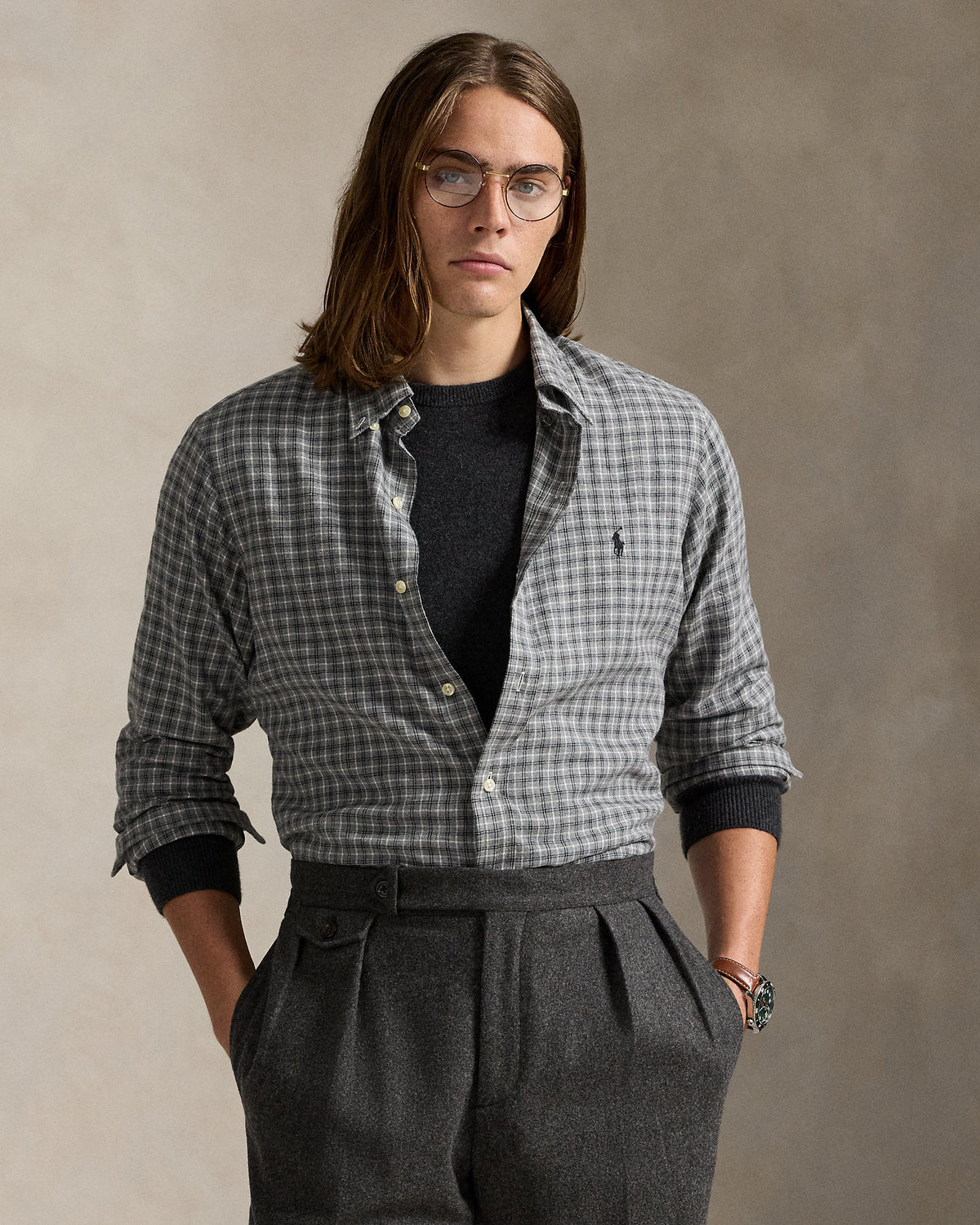 Ralph Lauren Classic Fit Plaid Twill Shirt