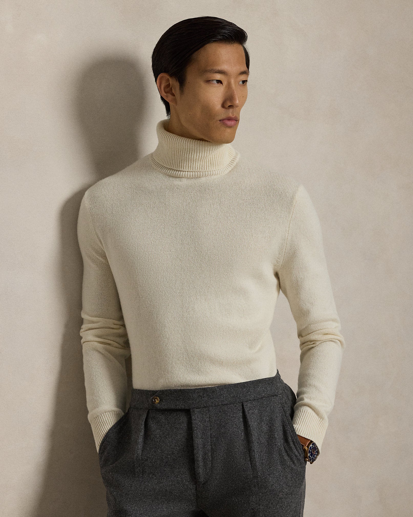 Ralph Lauren WoolCotton Turtleneck Sweater