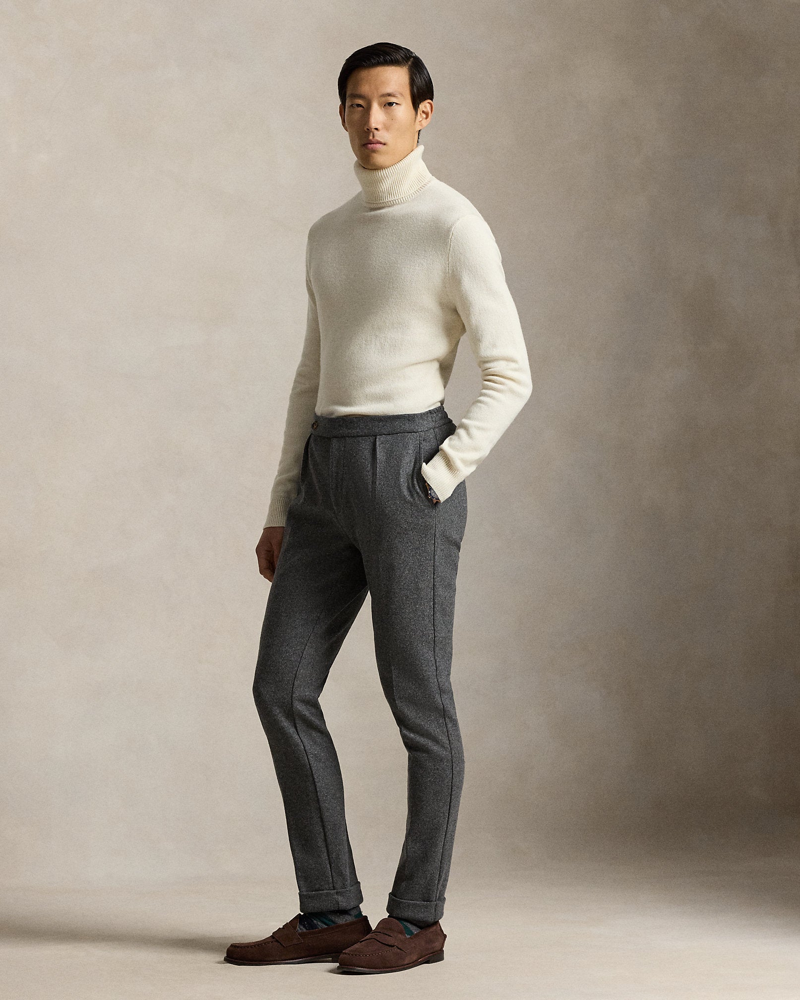 Ralph Lauren WoolCotton Turtleneck Sweater