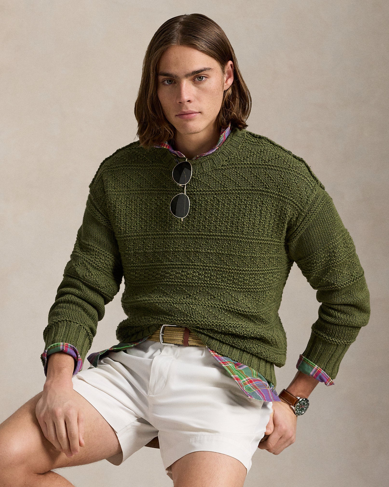 Ralph Lauren Textured LinenCotton Sweater