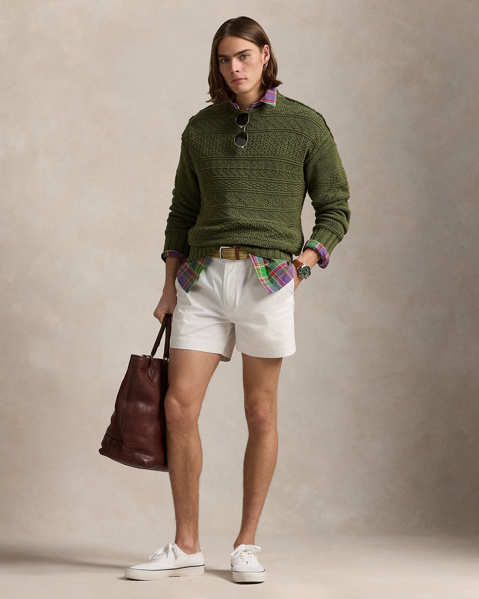 Ralph Lauren Textured LinenCotton Sweater