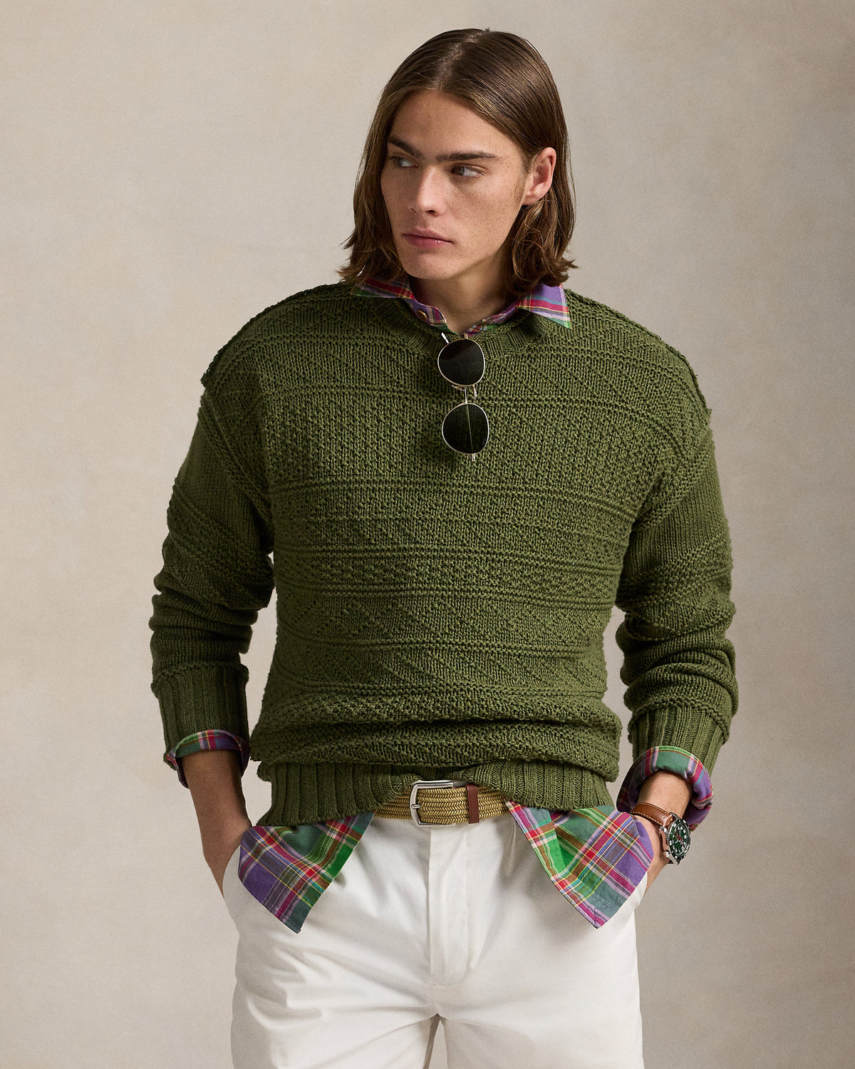 Ralph Lauren Textured LinenCotton Sweater