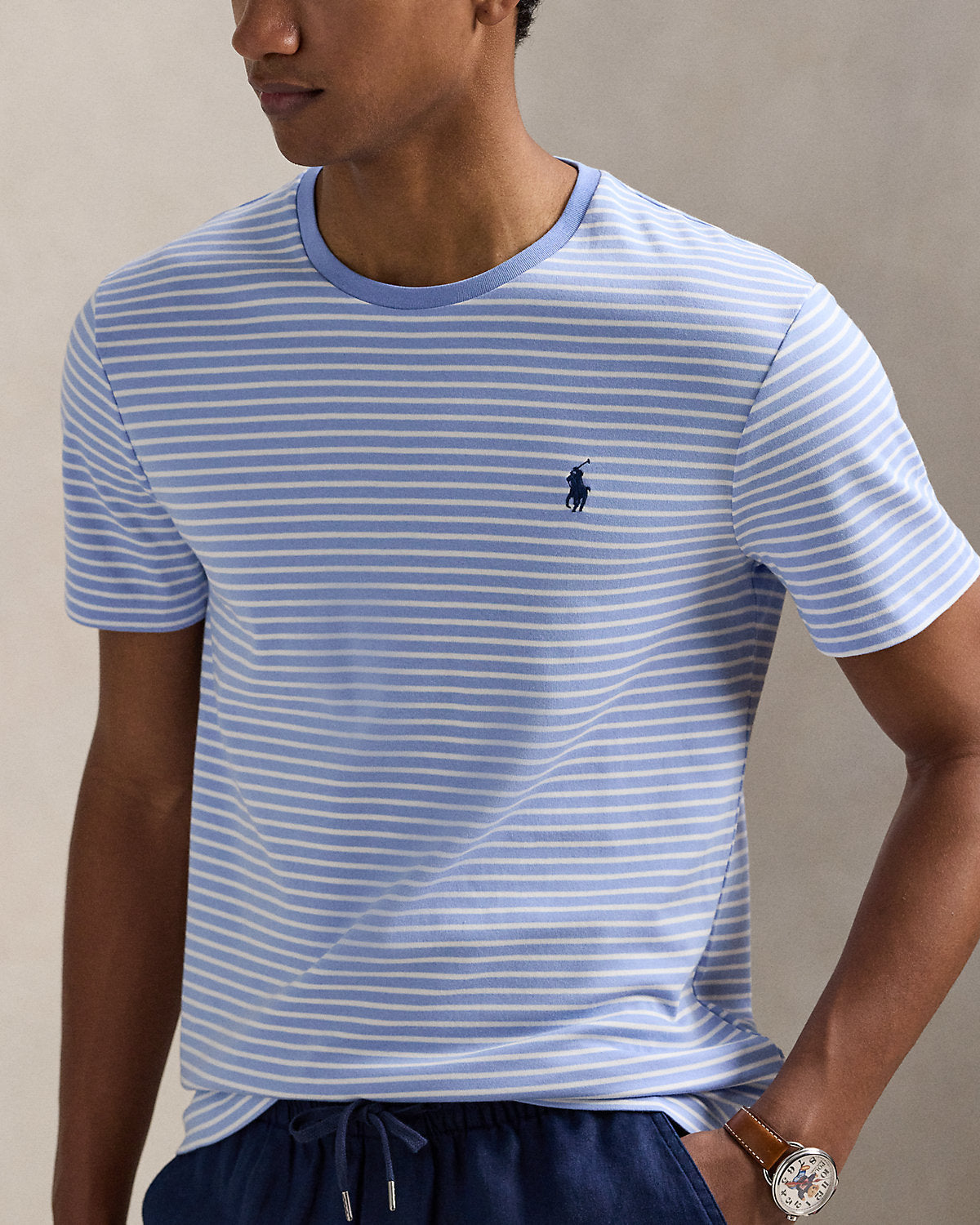 Ralph Lauren Classic Fit Striped Soft Cotton TShirt