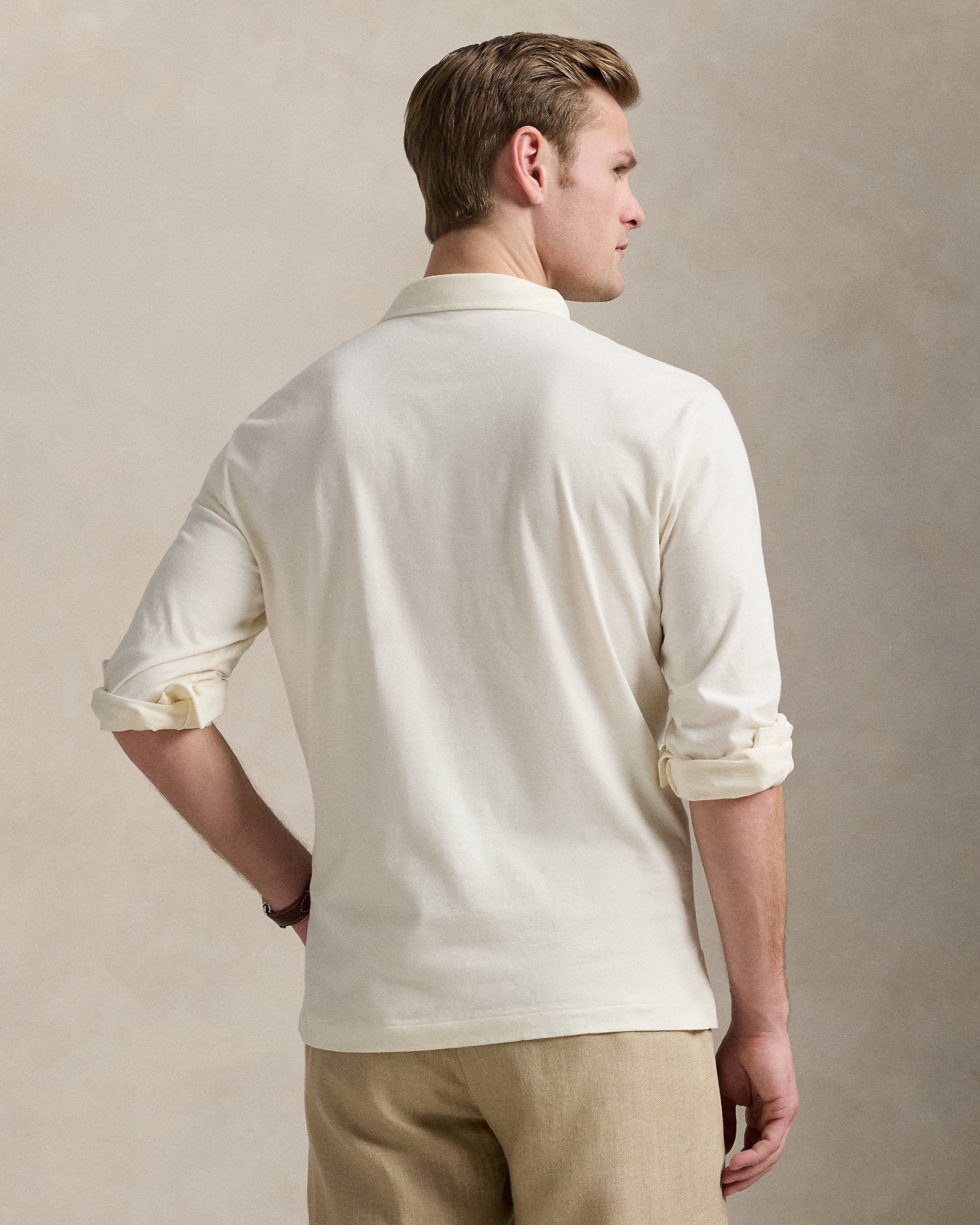 Ralph Lauren Classic Fit Sueded Jersey Polo Shirt