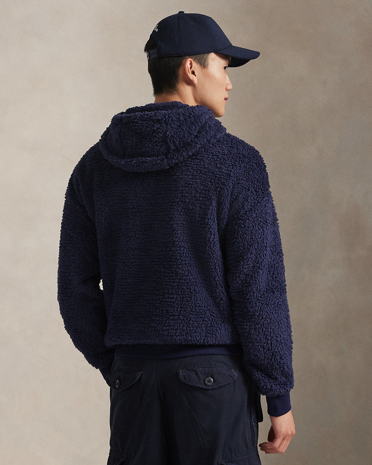 Ralph Lauren Logo Pile Fleece Hoodie