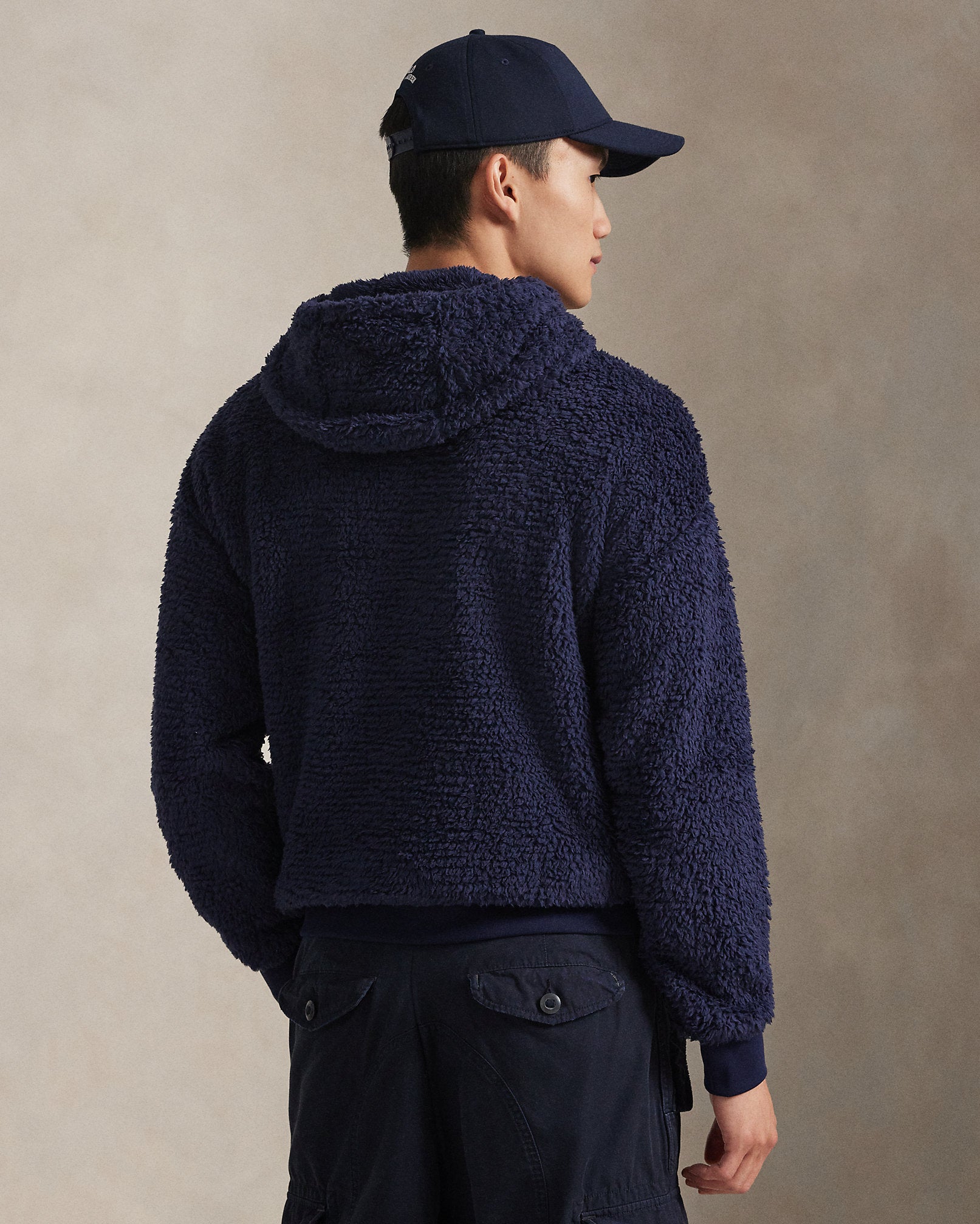 Ralph Lauren Logo Pile Fleece Hoodie