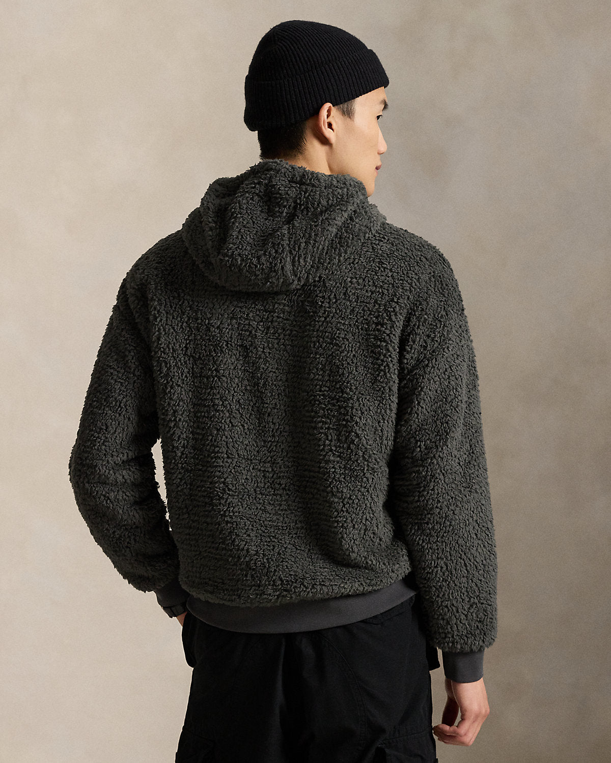 Ralph Lauren Logo Pile Fleece Hoodie