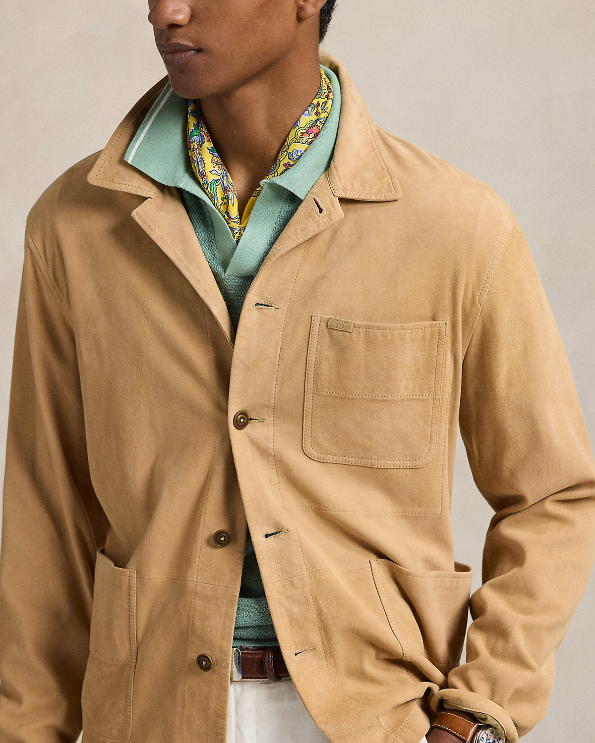Ralph Lauren Suede Utility Jacket