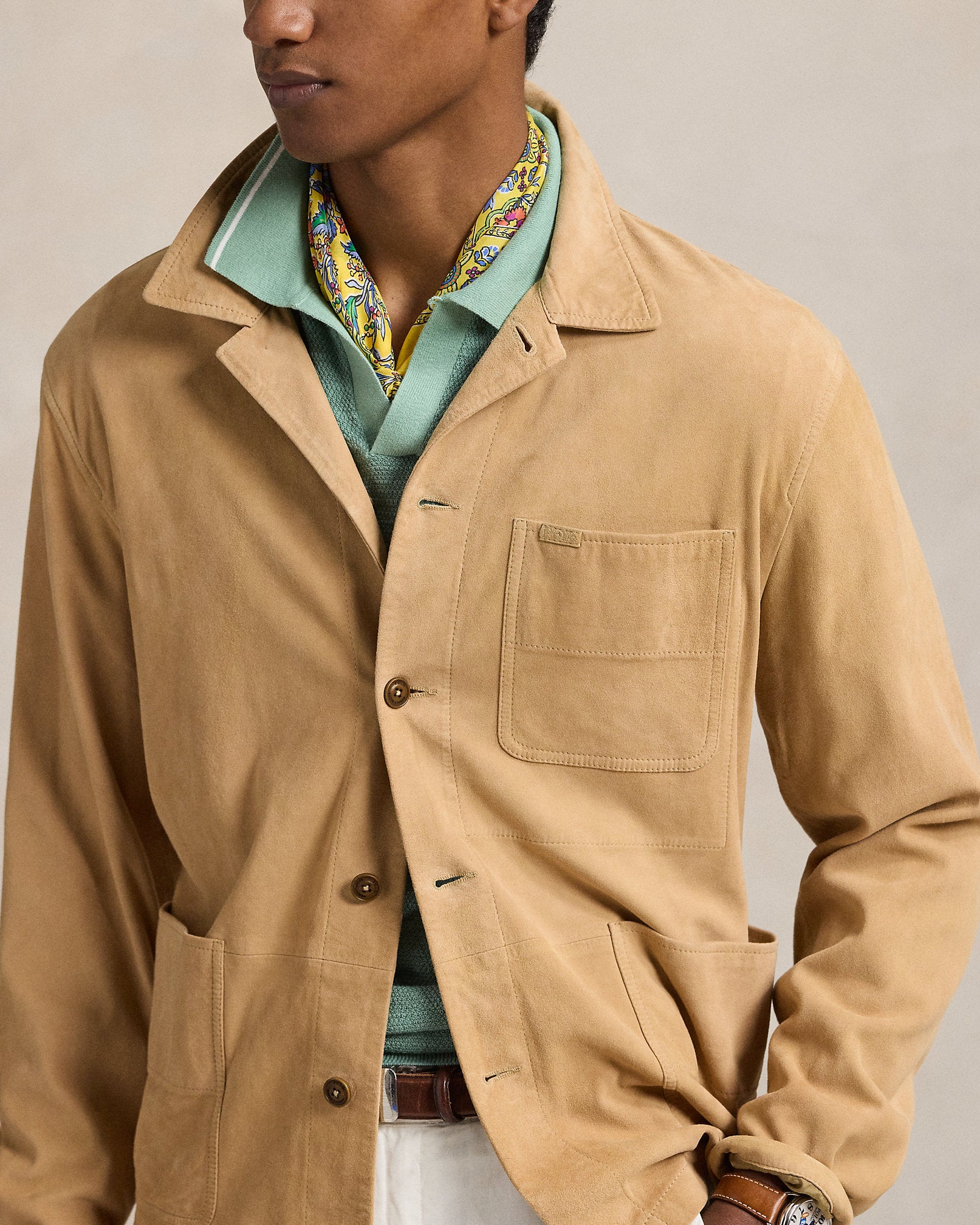 Ralph Lauren Suede Utility Jacket