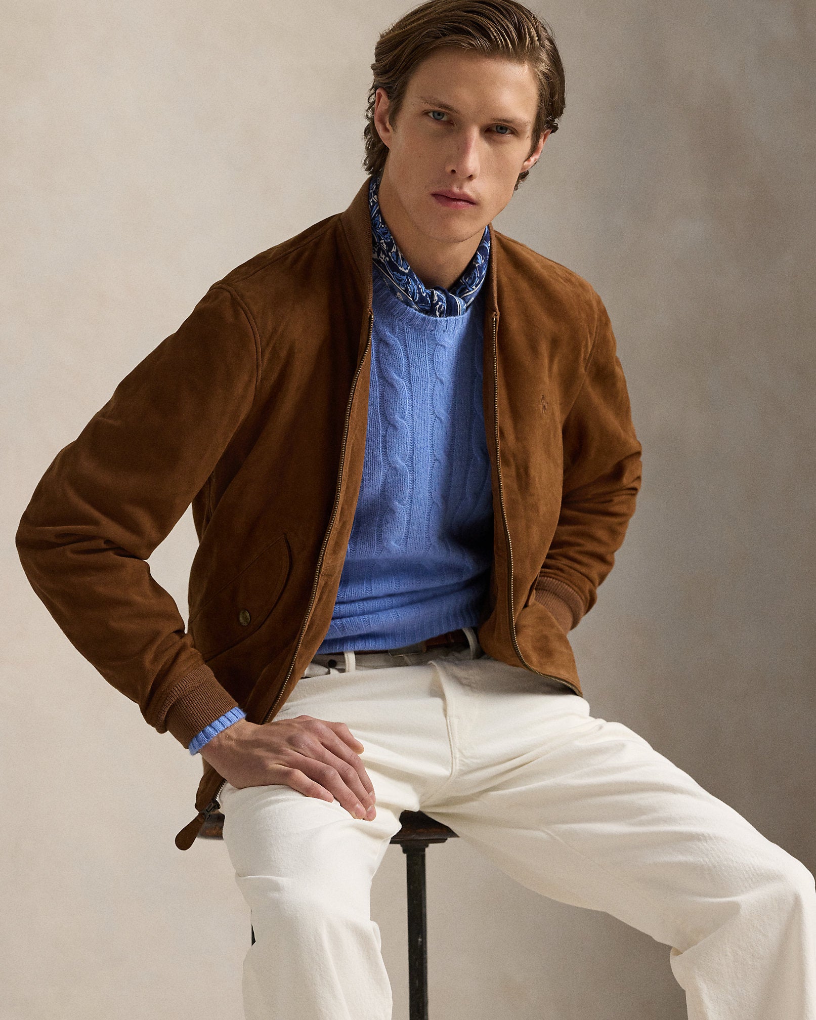 Ralph Lauren Suede Flight Jacket