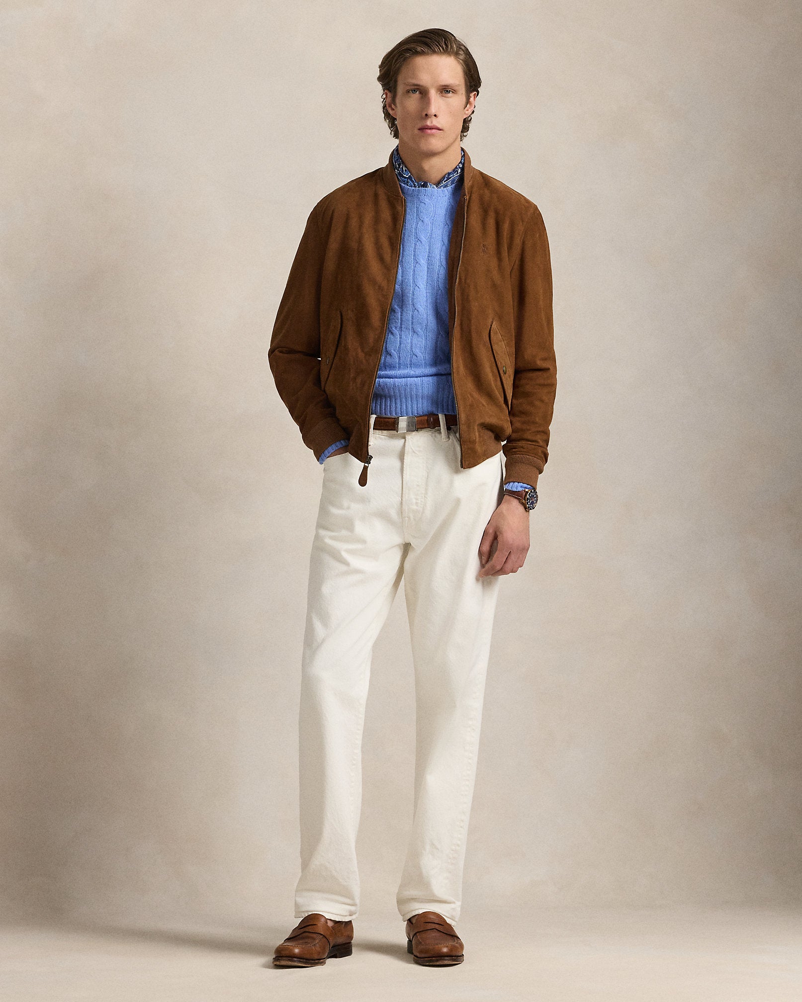 Ralph Lauren Suede Flight Jacket