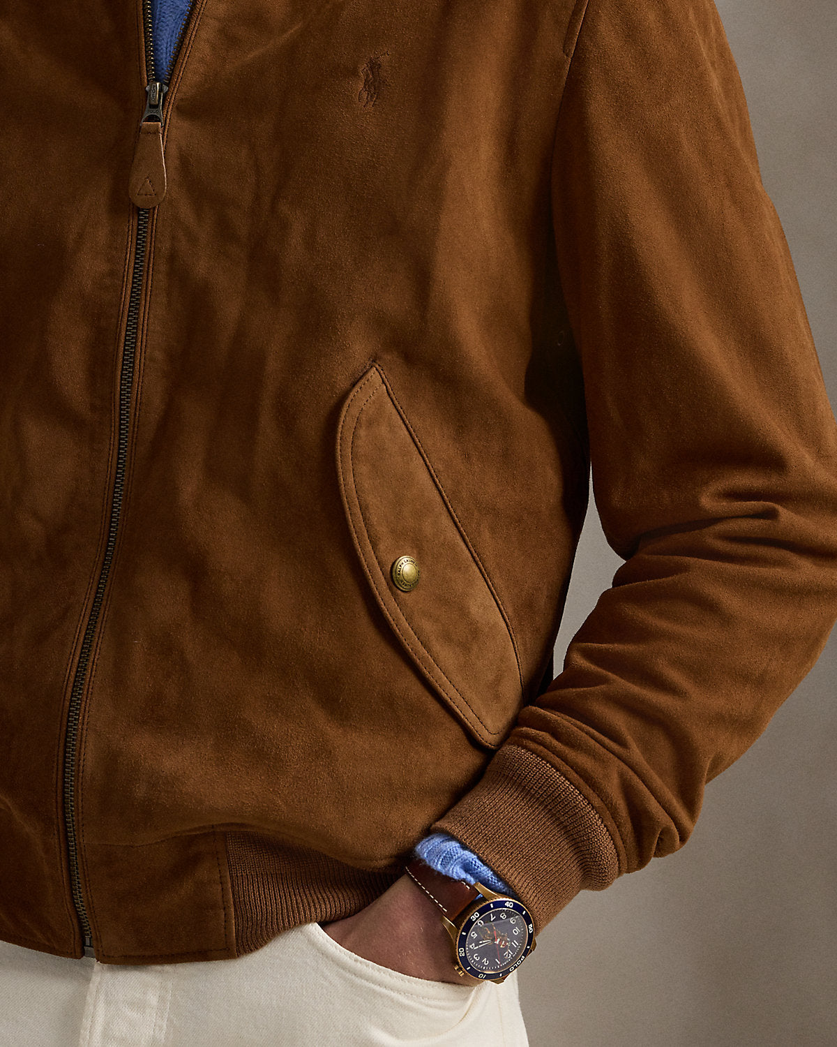 Ralph Lauren Suede Flight Jacket
