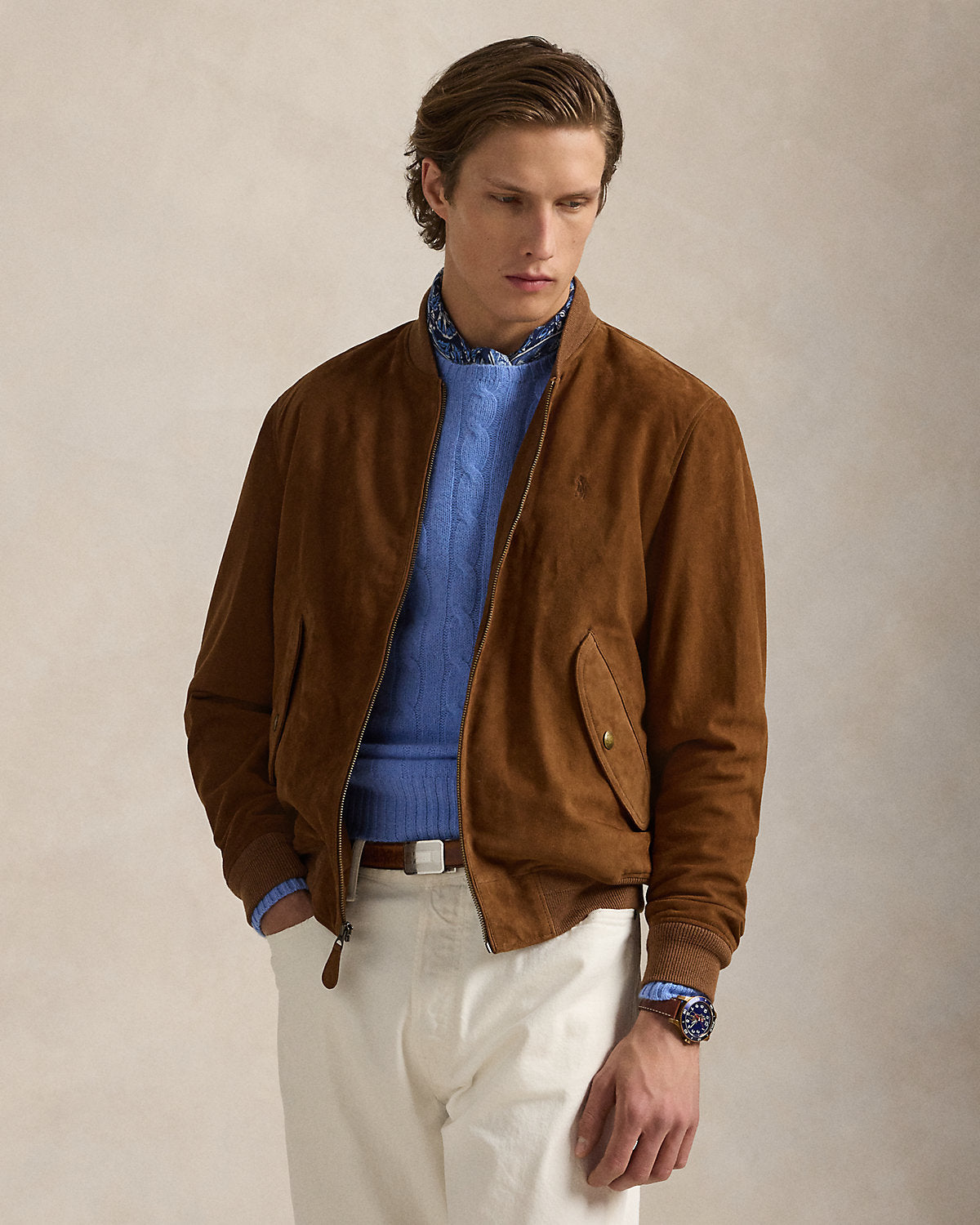 Ralph Lauren Suede Flight Jacket