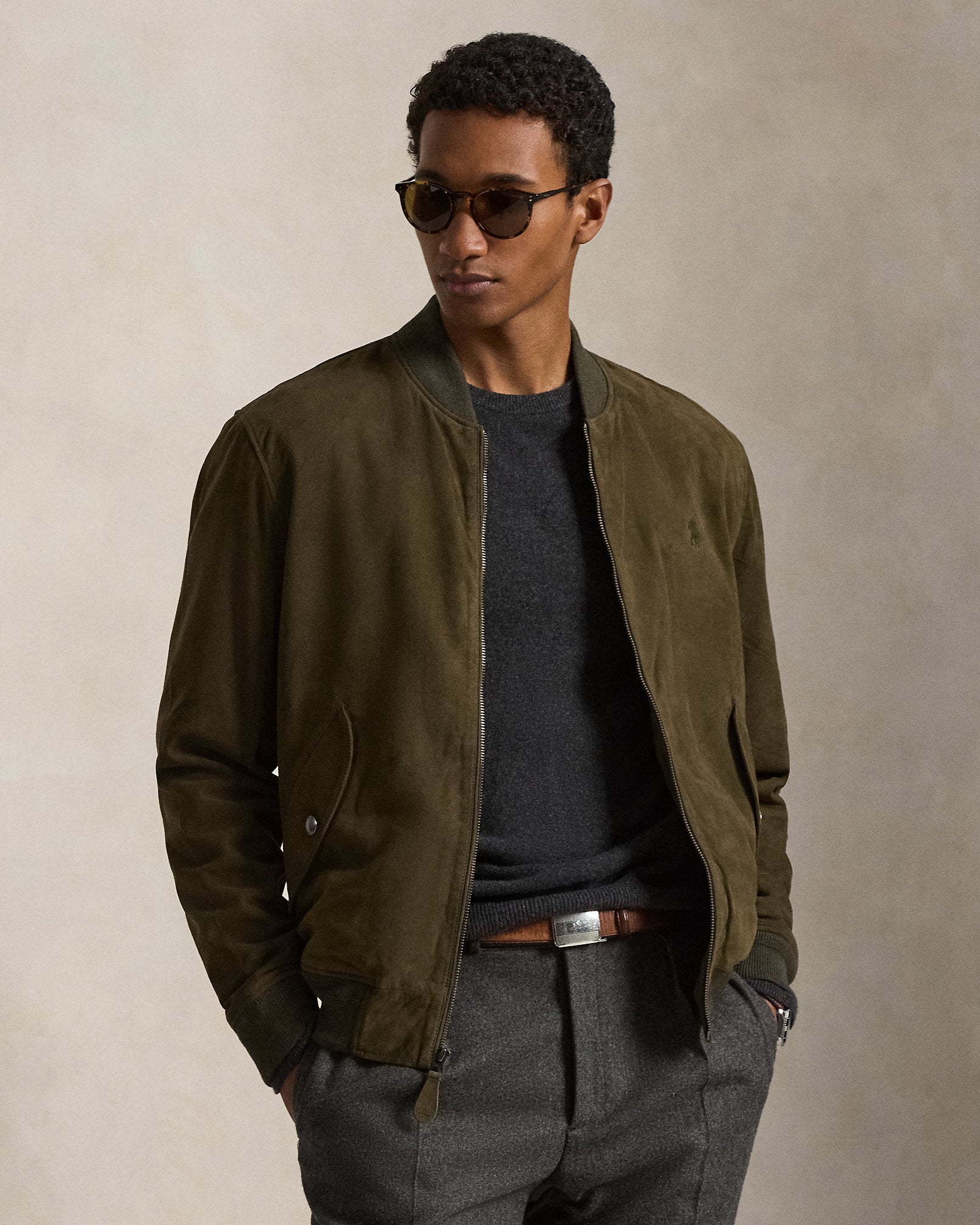 Ralph Lauren Suede Flight Jacket
