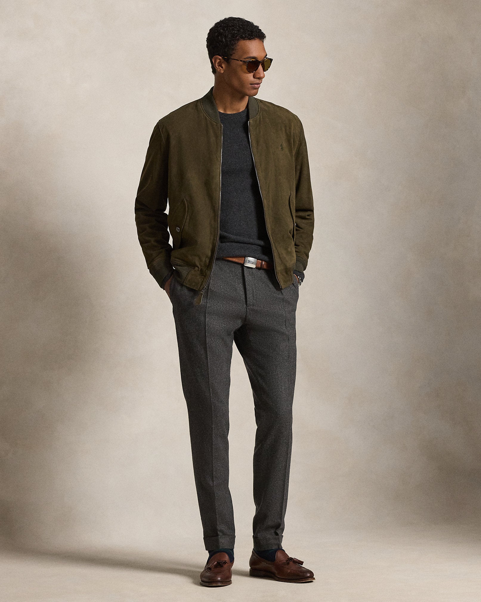Ralph Lauren Suede Flight Jacket