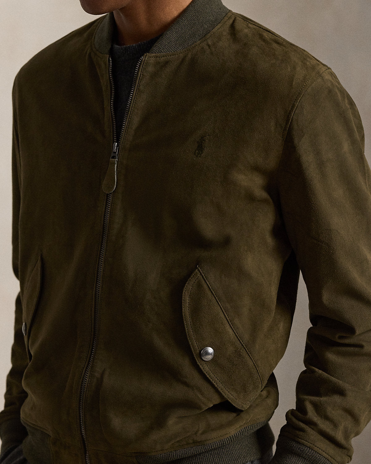 Ralph Lauren Suede Flight Jacket