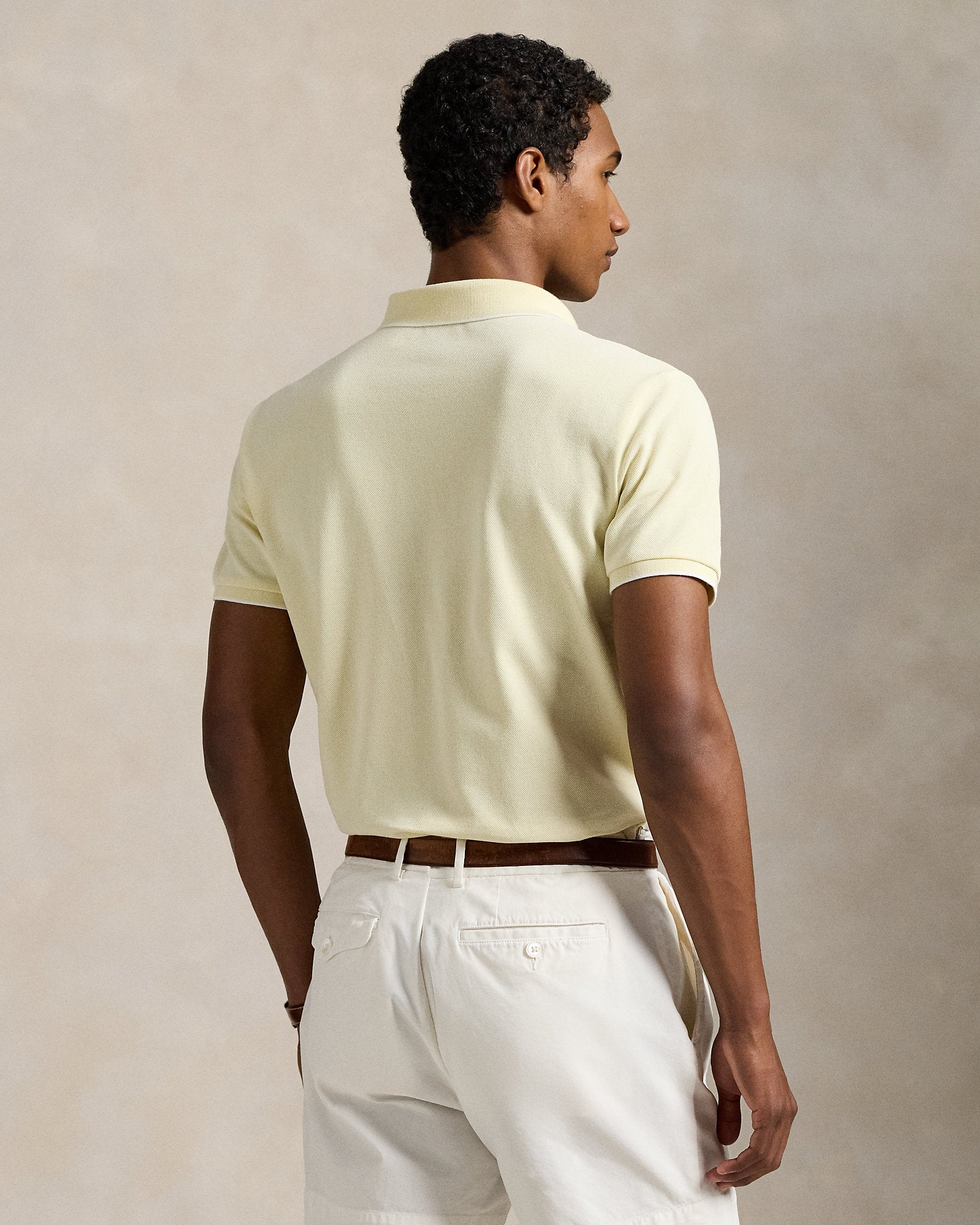 Ralph Lauren Custom Slim Fit Stretch Oxford Mesh Polo