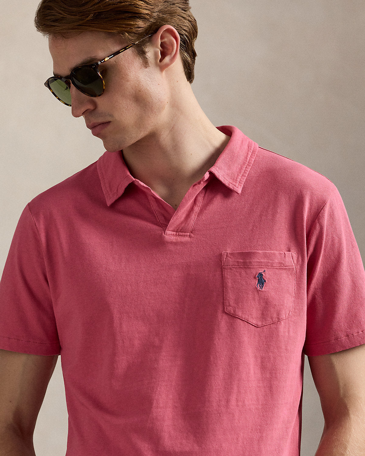 Ralph Lauren Standard Fit CottonLinen Polo Shirt