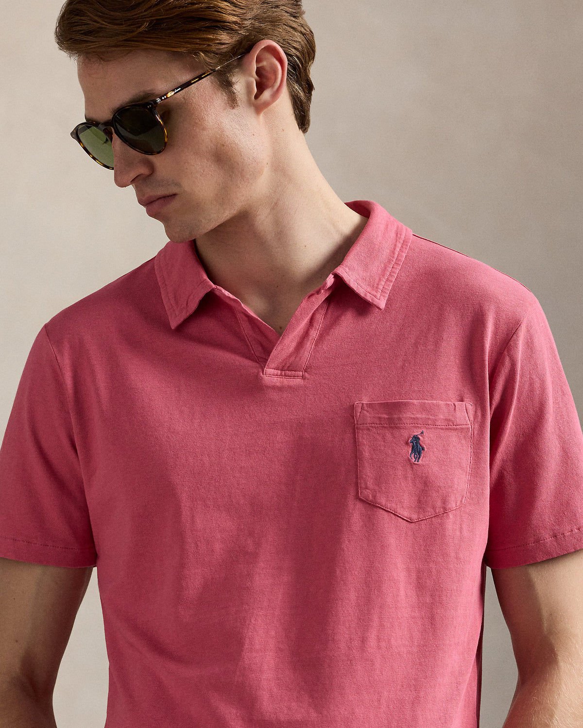 Ralph Lauren Standard Fit CottonLinen Polo Shirt