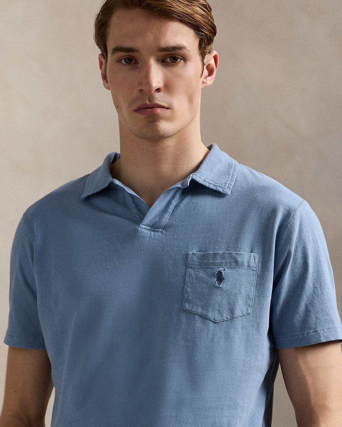 Ralph Lauren Standard Fit CottonLinen Polo Shirt