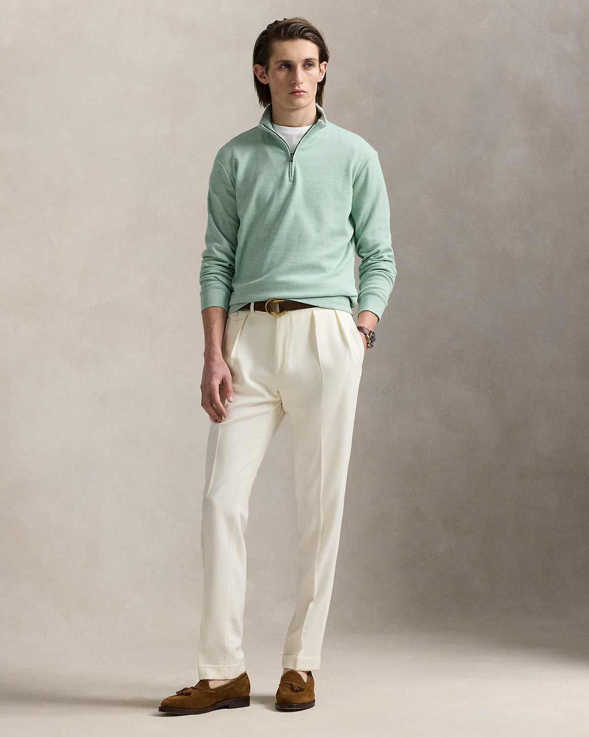 Ralph Lauren Textured QuarterZip Pullover