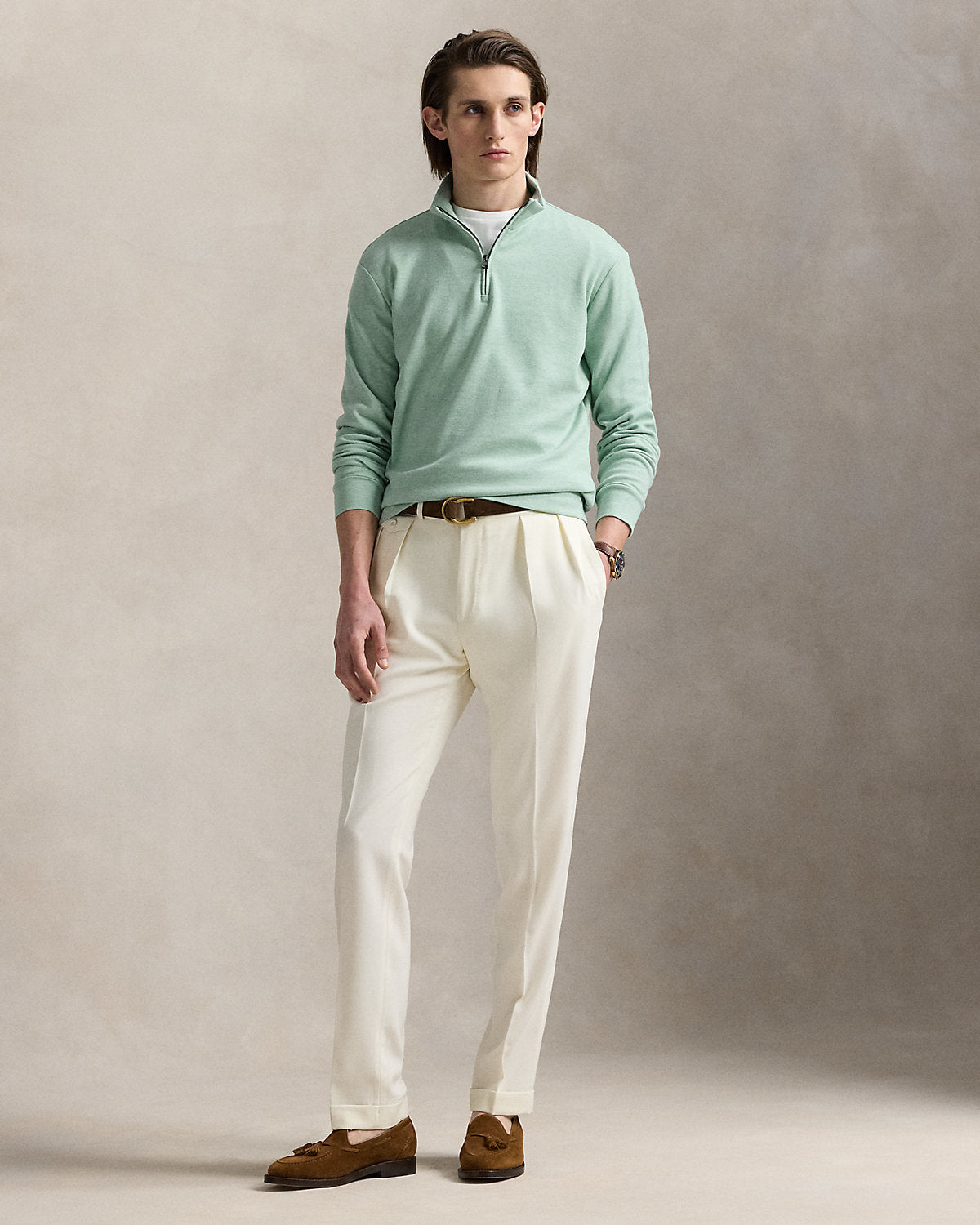 Ralph Lauren Textured QuarterZip Pullover