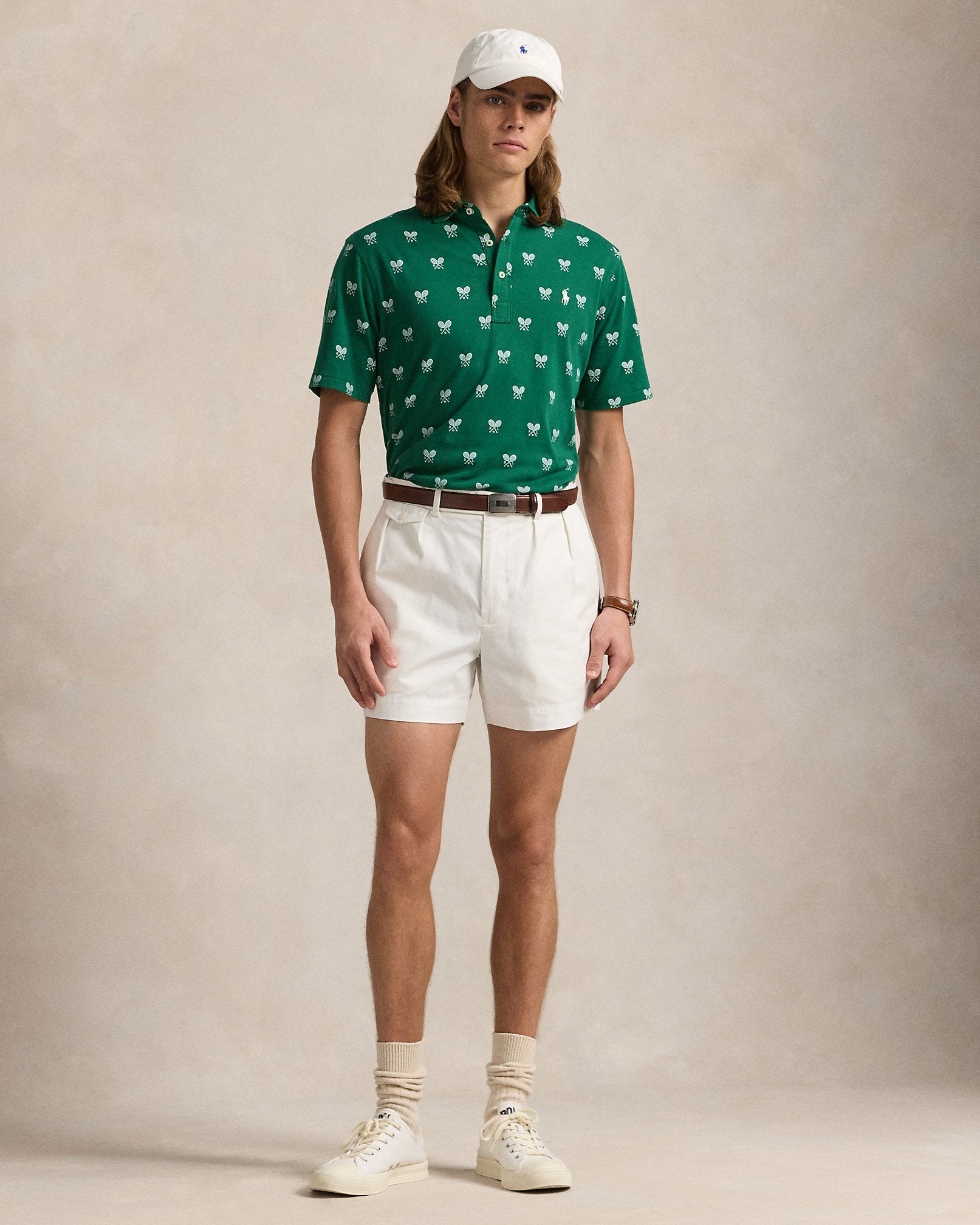 Ralph Lauren Classic Fit RacquetPrint Polo Shirt