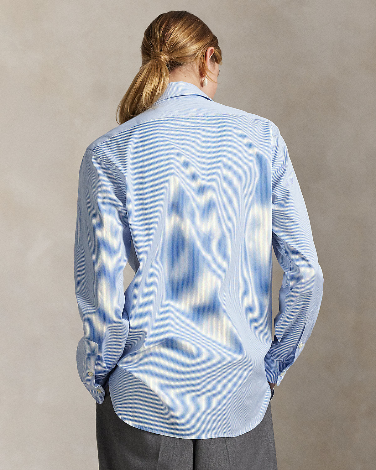 Ralph Lauren Classic Fit Striped Poplin Shirt