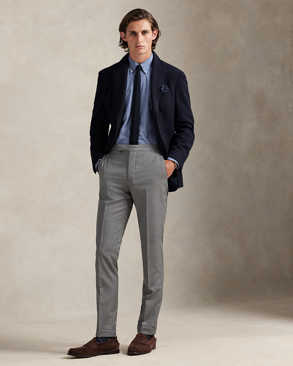 Ralph Lauren Classic Fit Checked Stretch Poplin Shirt