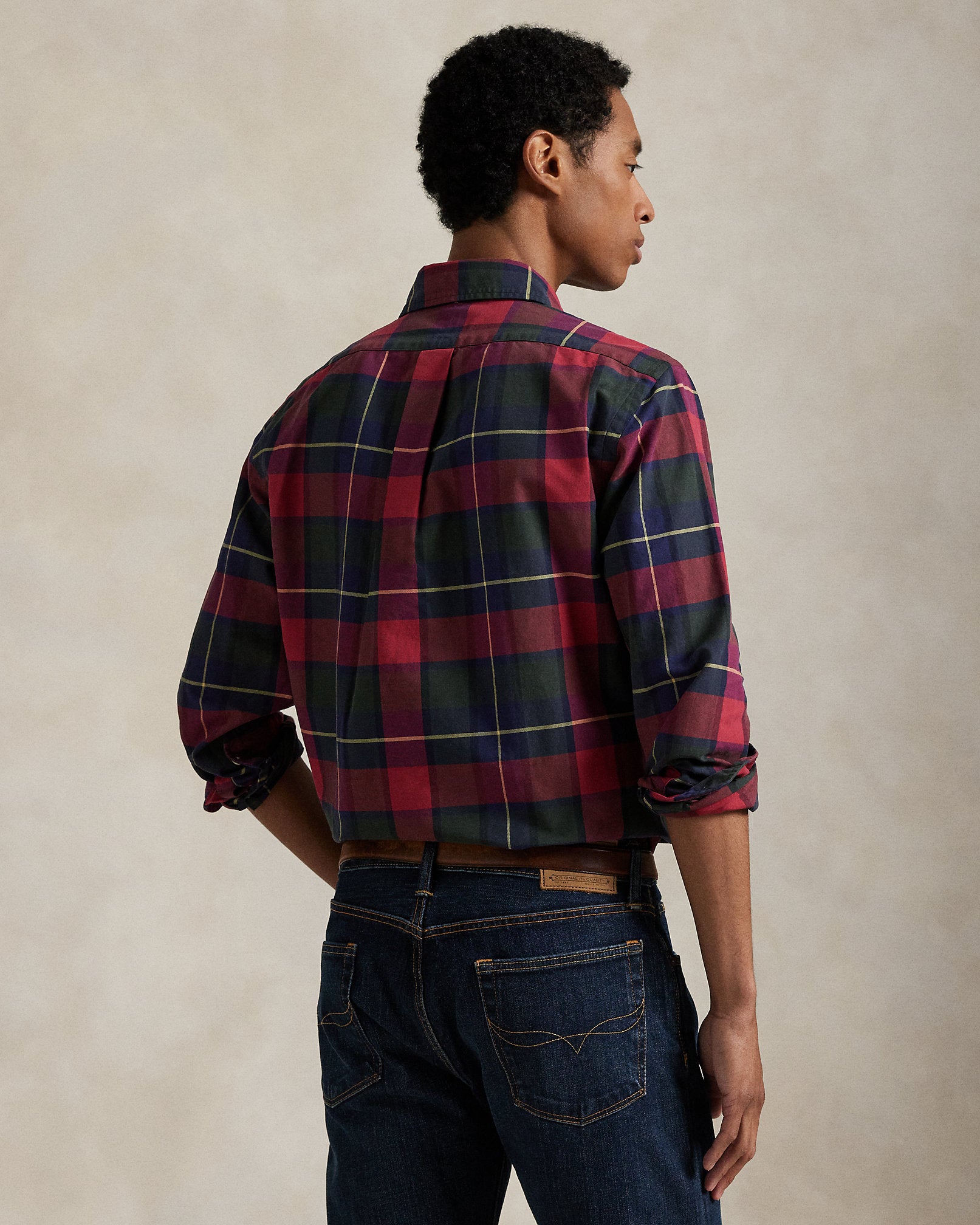 Ralph Lauren Classic Fit Plaid Oxford Shirt