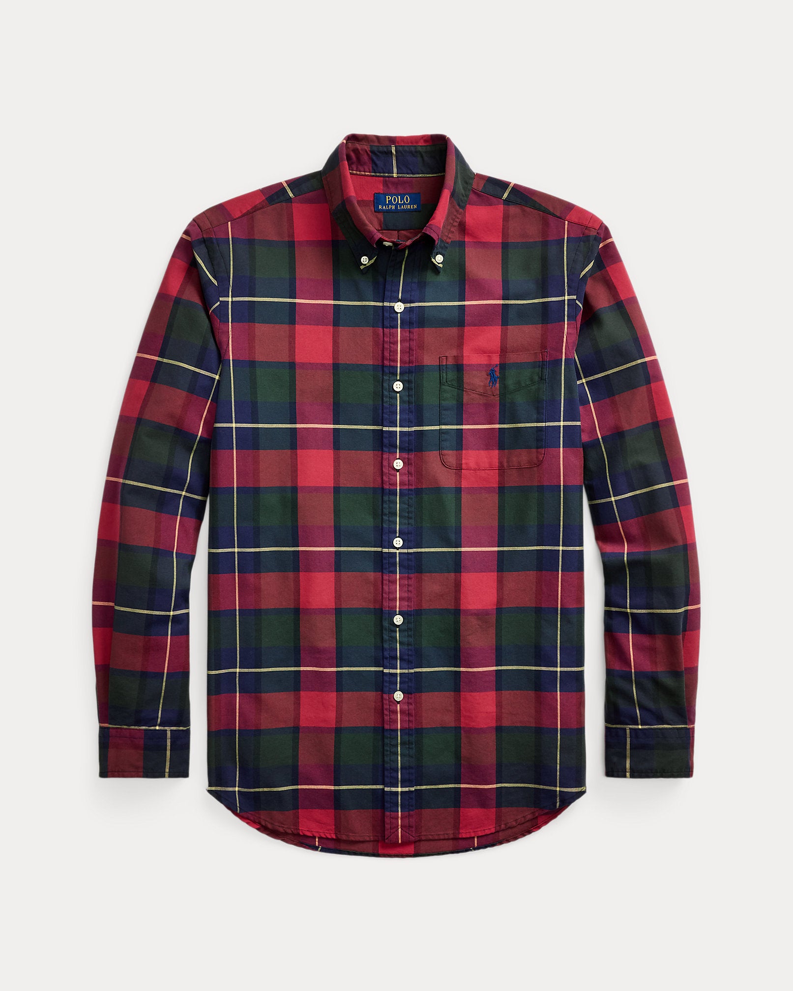Ralph Lauren Classic Fit Plaid Oxford Shirt