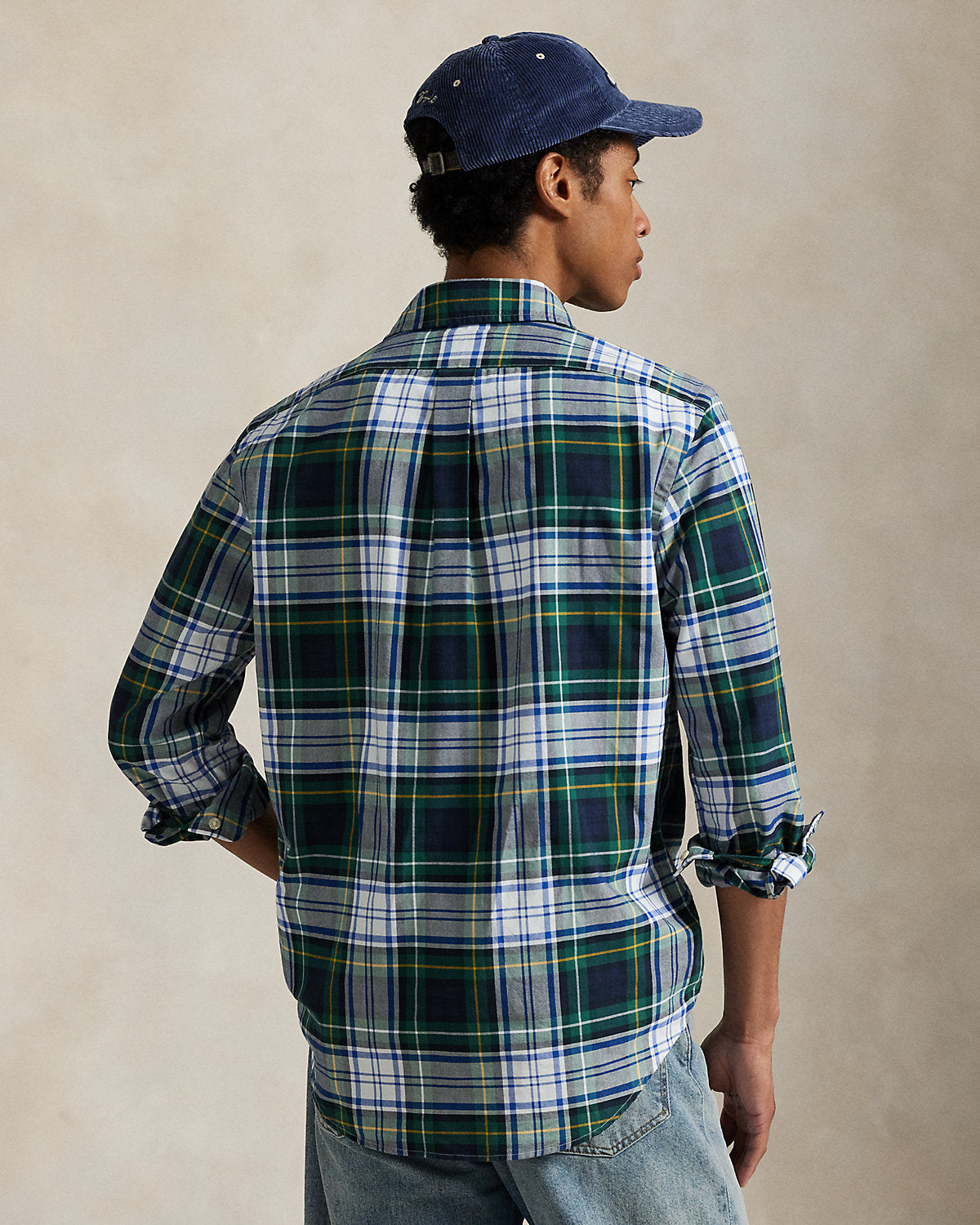 Ralph Lauren Classic Fit Plaid Oxford Shirt