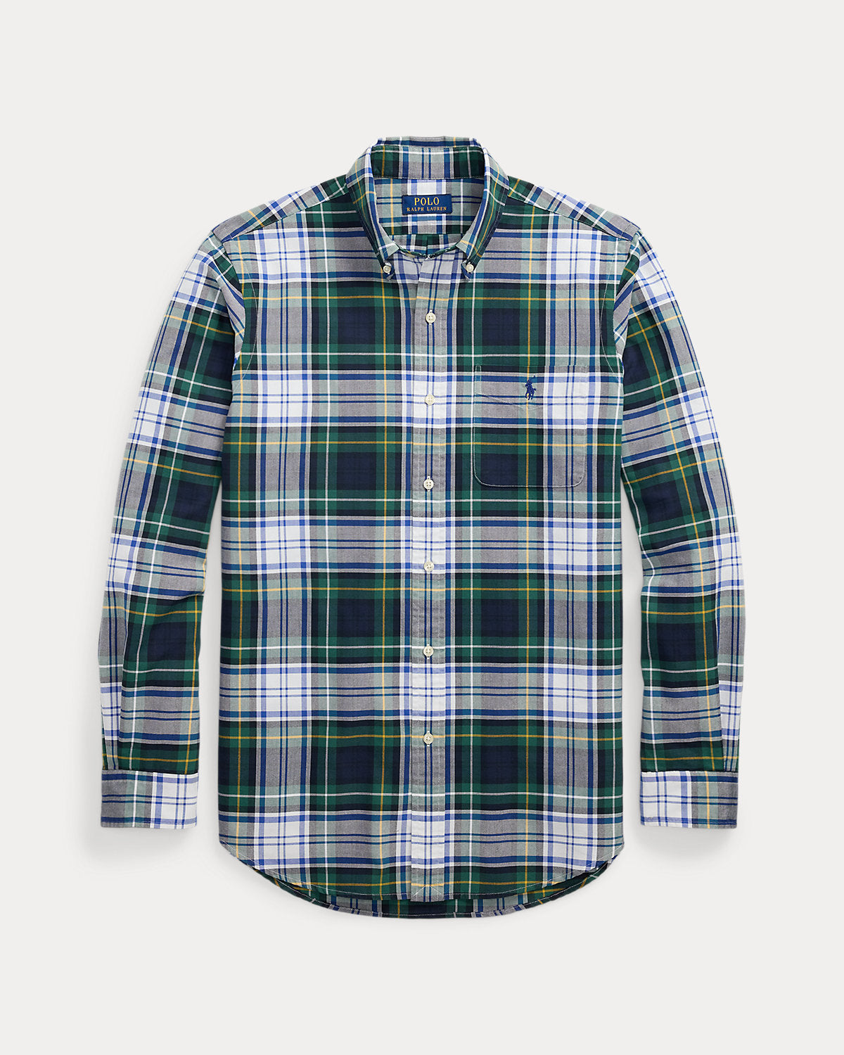 Ralph Lauren Classic Fit Plaid Oxford Shirt