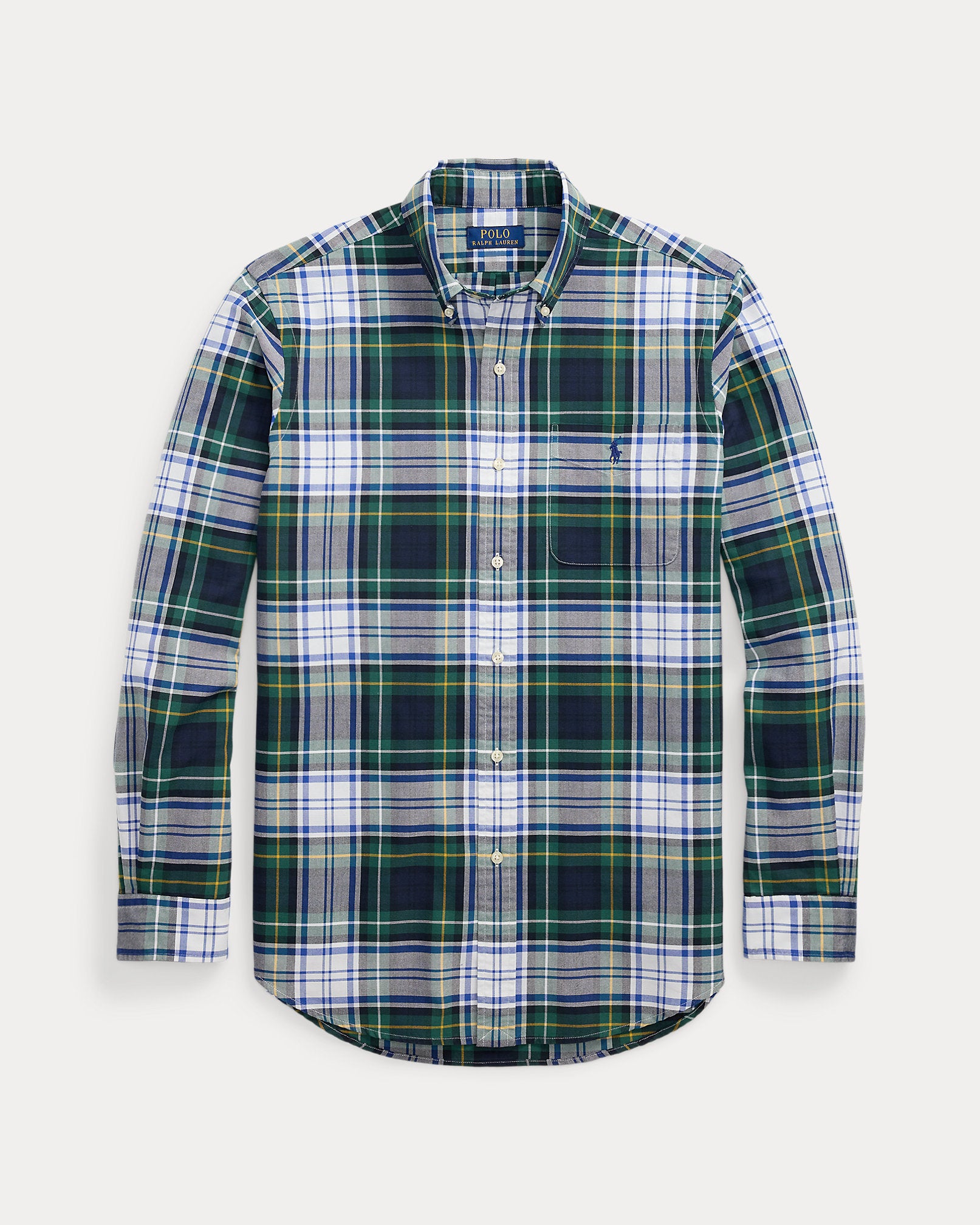 Ralph Lauren Classic Fit Plaid Oxford Shirt