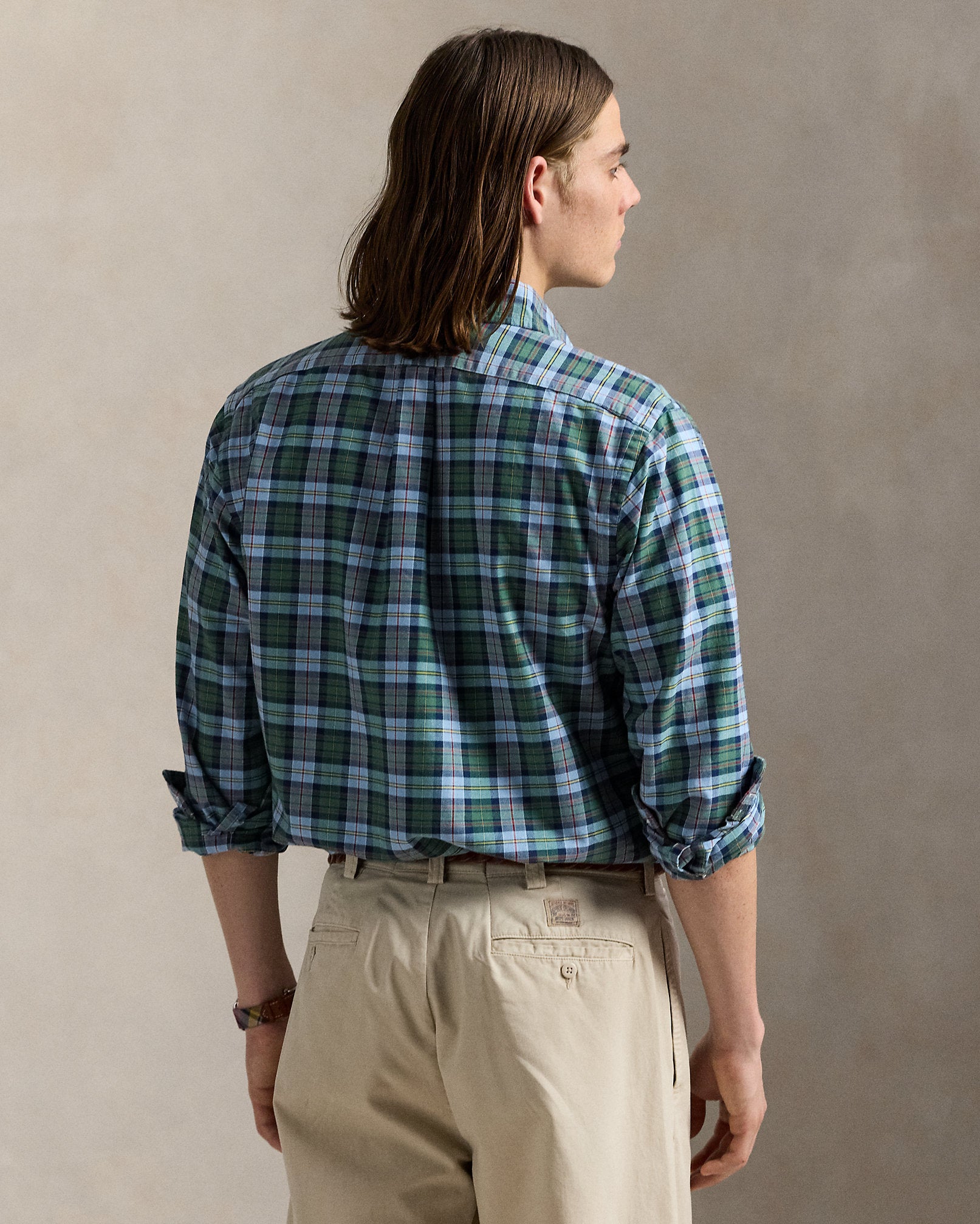 Ralph Lauren Classic Fit Plaid Oxford Shirt