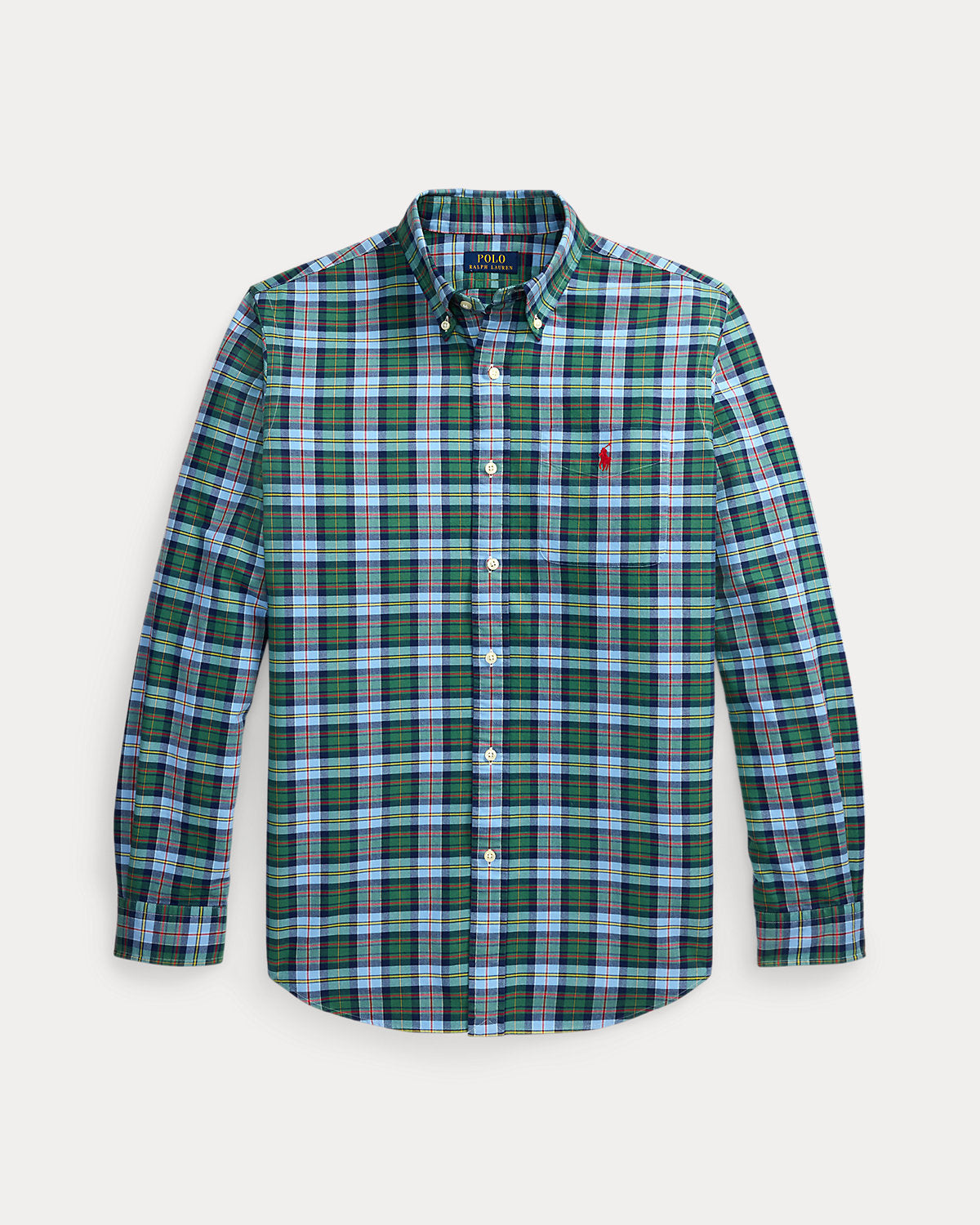 Ralph Lauren Classic Fit Plaid Oxford Shirt