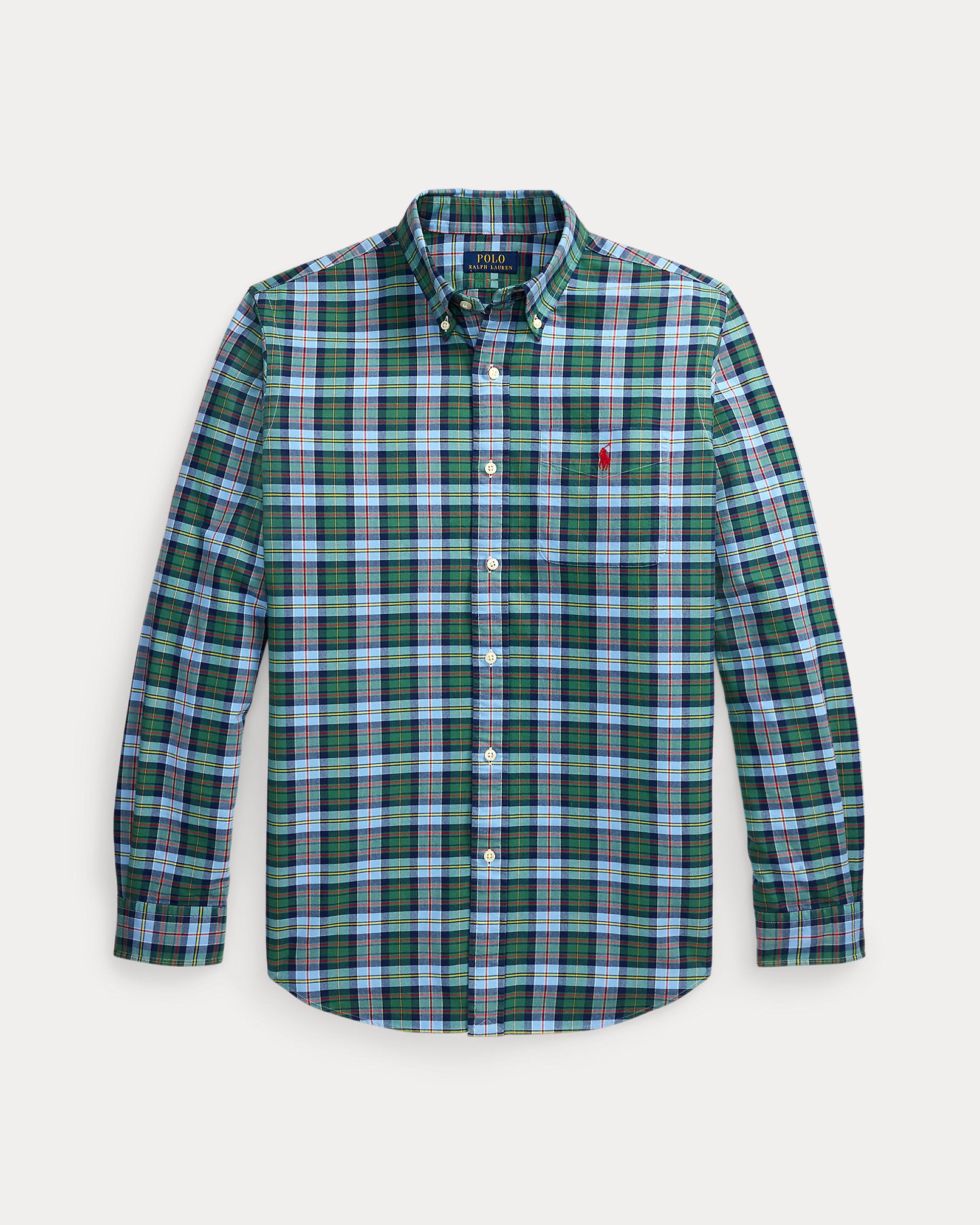 Ralph Lauren Classic Fit Plaid Oxford Shirt