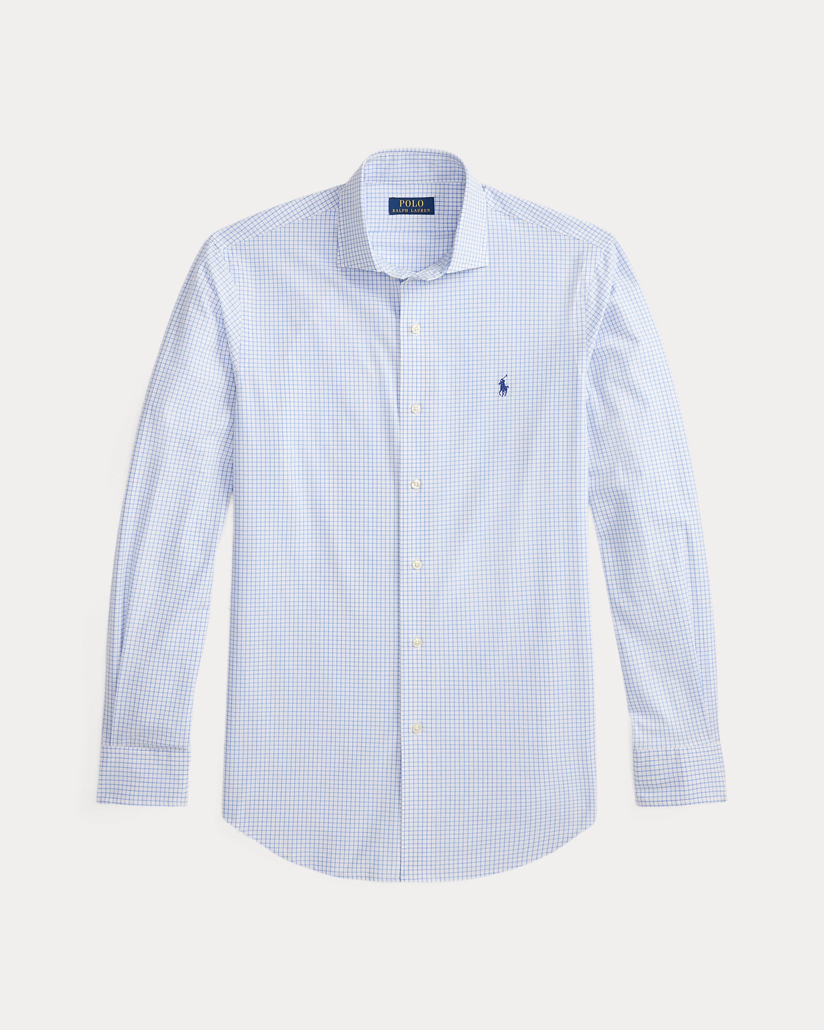 Ralph Lauren Classic Fit Plaid Stretch Poplin Shirt