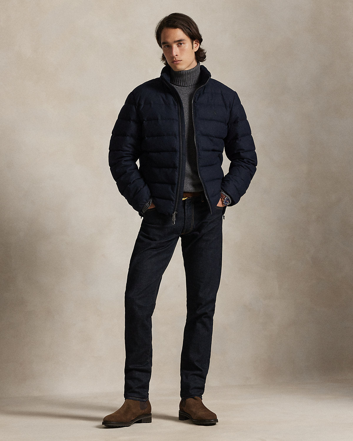 Ralph Lauren The Colden Herringbone Down Jacket